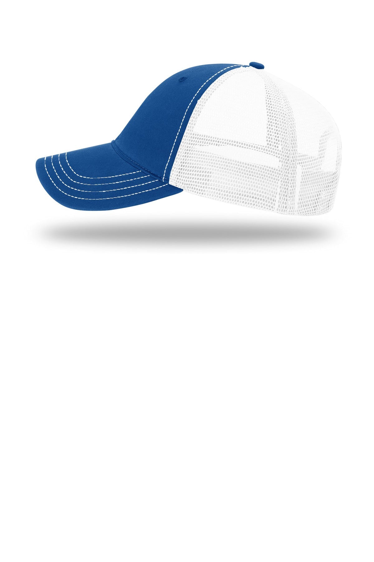 Royal/Wht Richardson Garment Washed Trucker 111