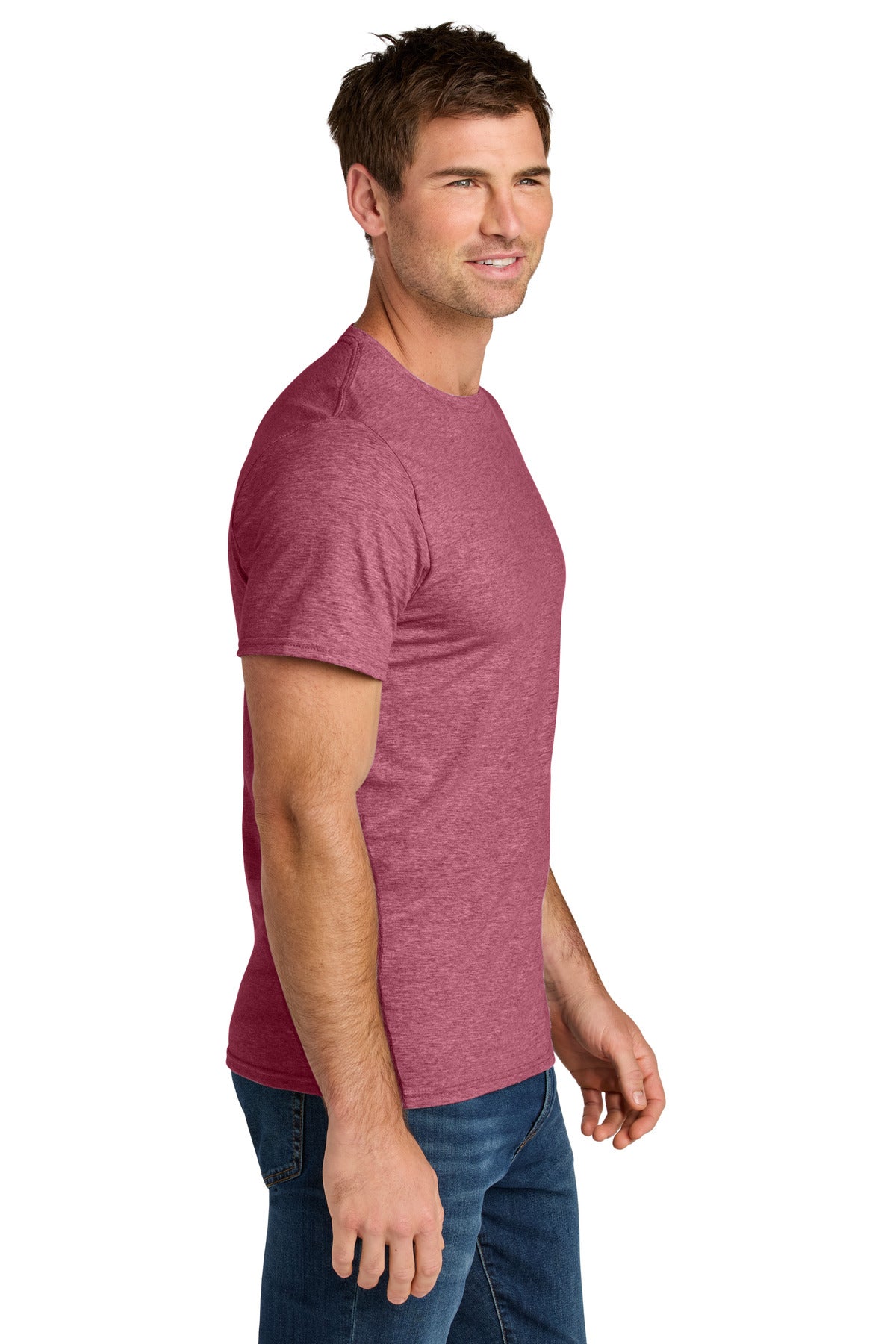 RspbryHthr Jerzees Ultimate Unisex Ring Spun T-Shirt IC46M