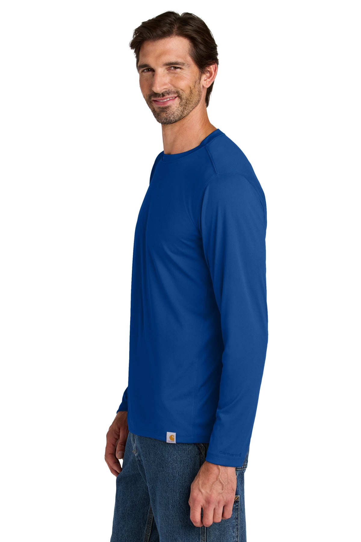 RylGlassBl Carhartt Force Sun Defender Long Sleeve T-Shirt CT106972