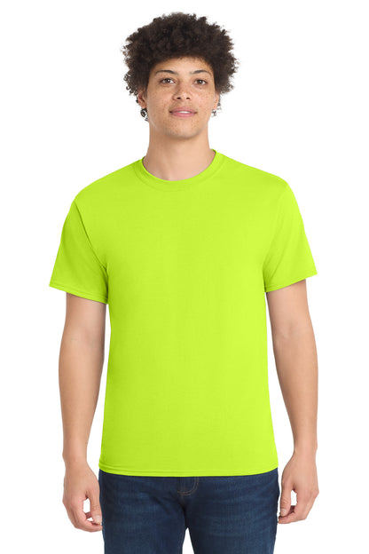 Safety Green Port & Co Tall Core Blend Tee. PC55T