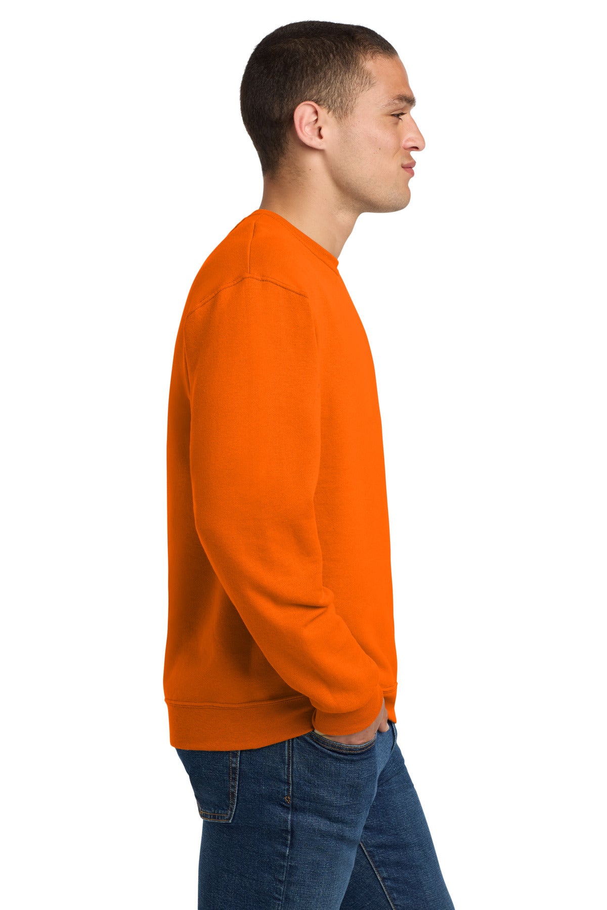 Safety Orange Jerzees - NuBlend Crewneck Sweatshirt. 562M