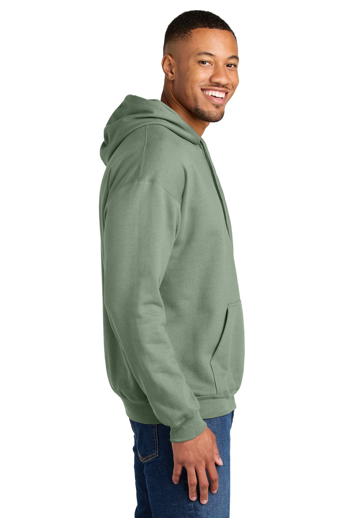 Sage Gildan Softstyle Midweight Pullover Hooded Sweatshirt SF500