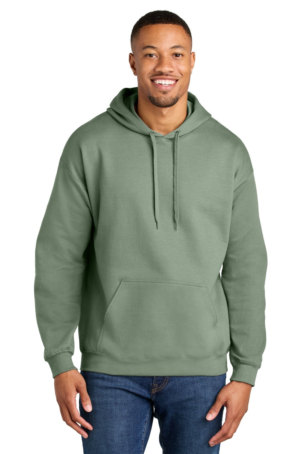 Sage Gildan Softstyle Midweight Pullover Hooded Sweatshirt SF500