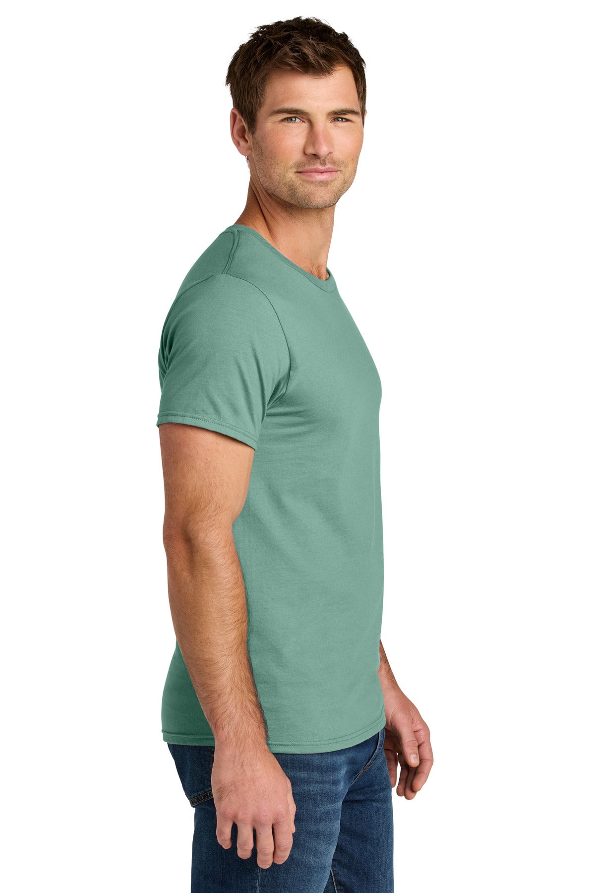 Sage Jerzees Ultimate Unisex Ring Spun T-Shirt IC46M