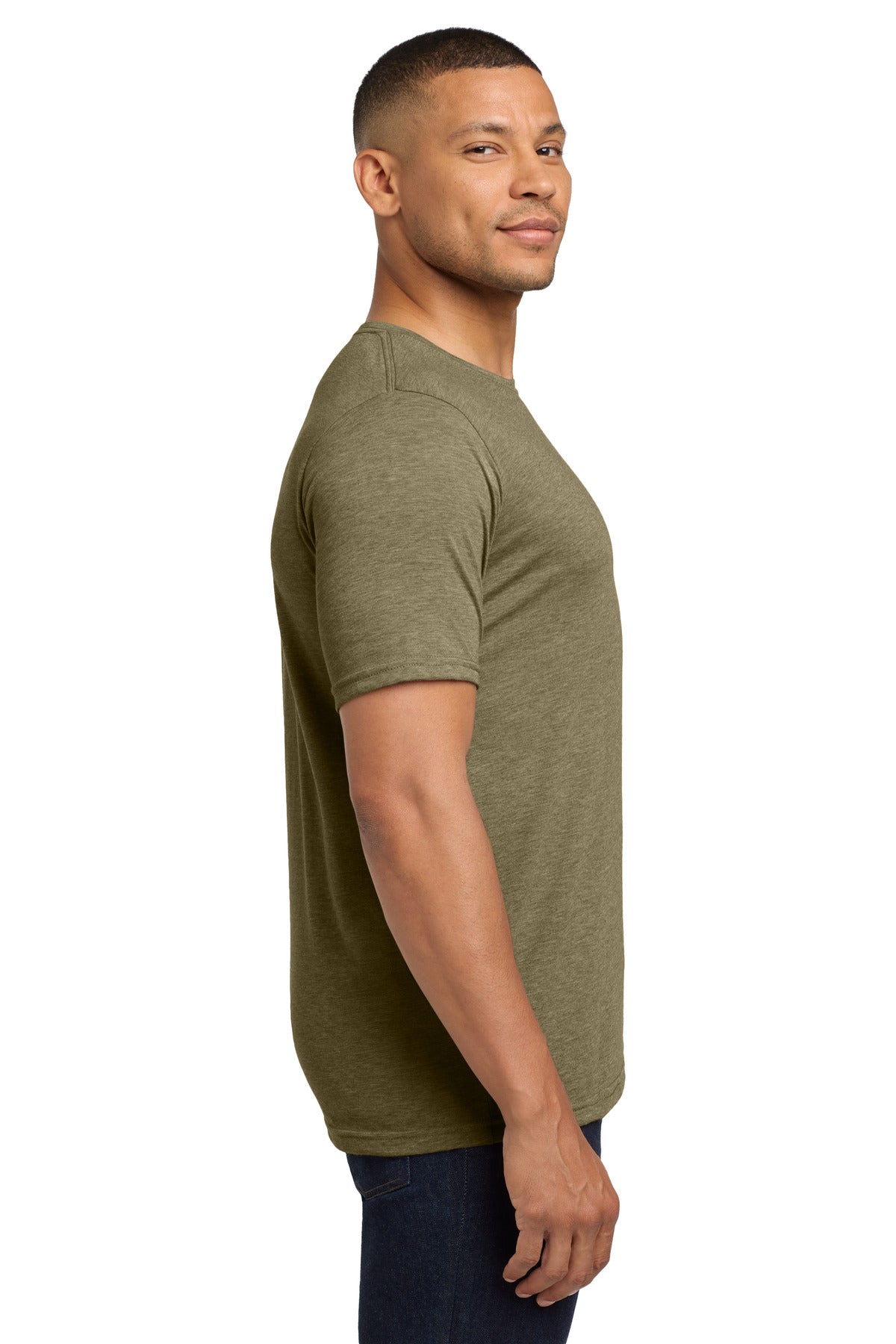 Sage Next Level Apparel Adult Poly/Cotton Tee. NL6200