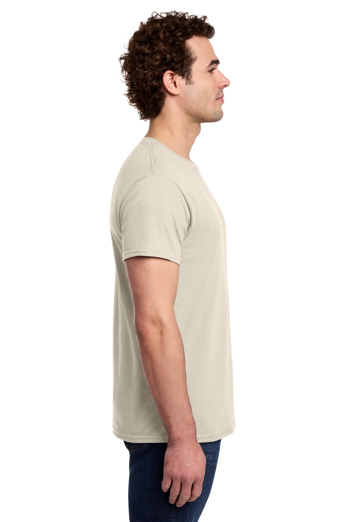 Sand Gildan Light Cotton Tee 3000