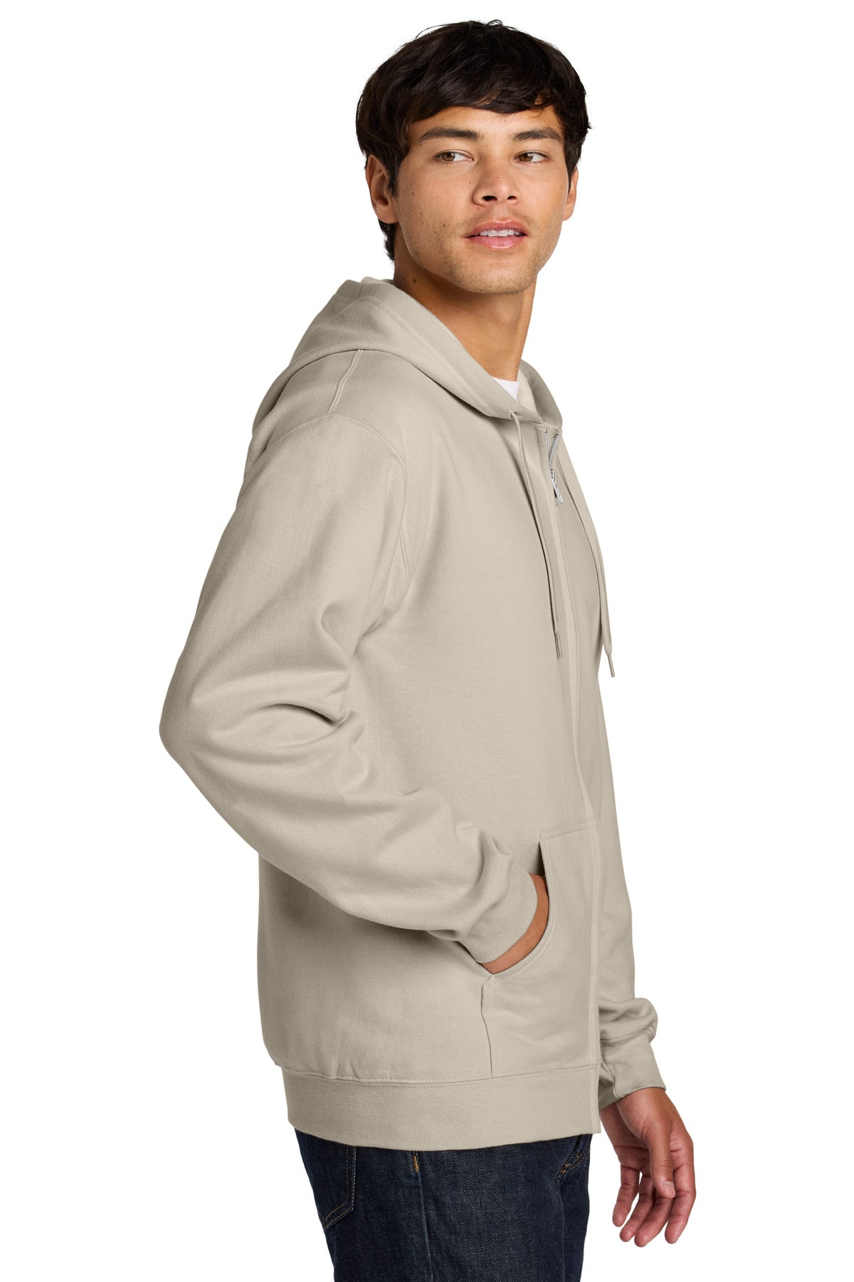 Sand Gildan Softstyle Midweight Fleece Full-Zip Hooded Sweatshirt SF600