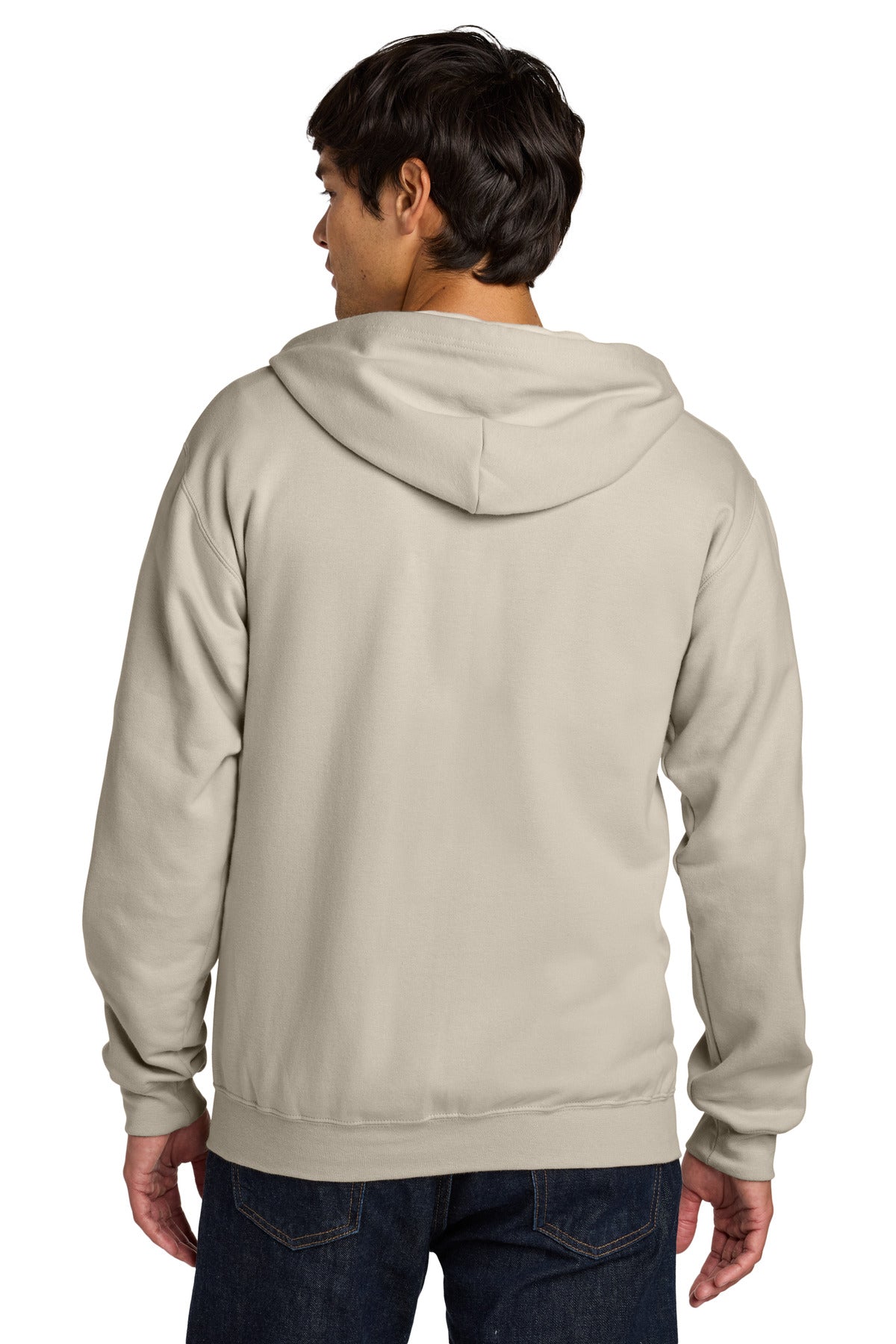Sand Gildan Softstyle Midweight Fleece Full-Zip Hooded Sweatshirt SF600