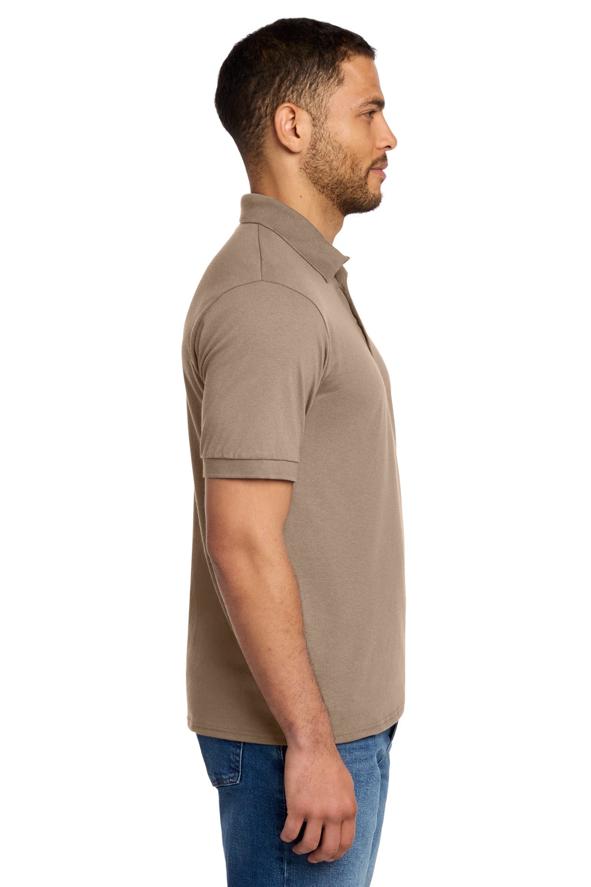 Sand Port & Co Core Blend Jersey Knit Polo. KP55