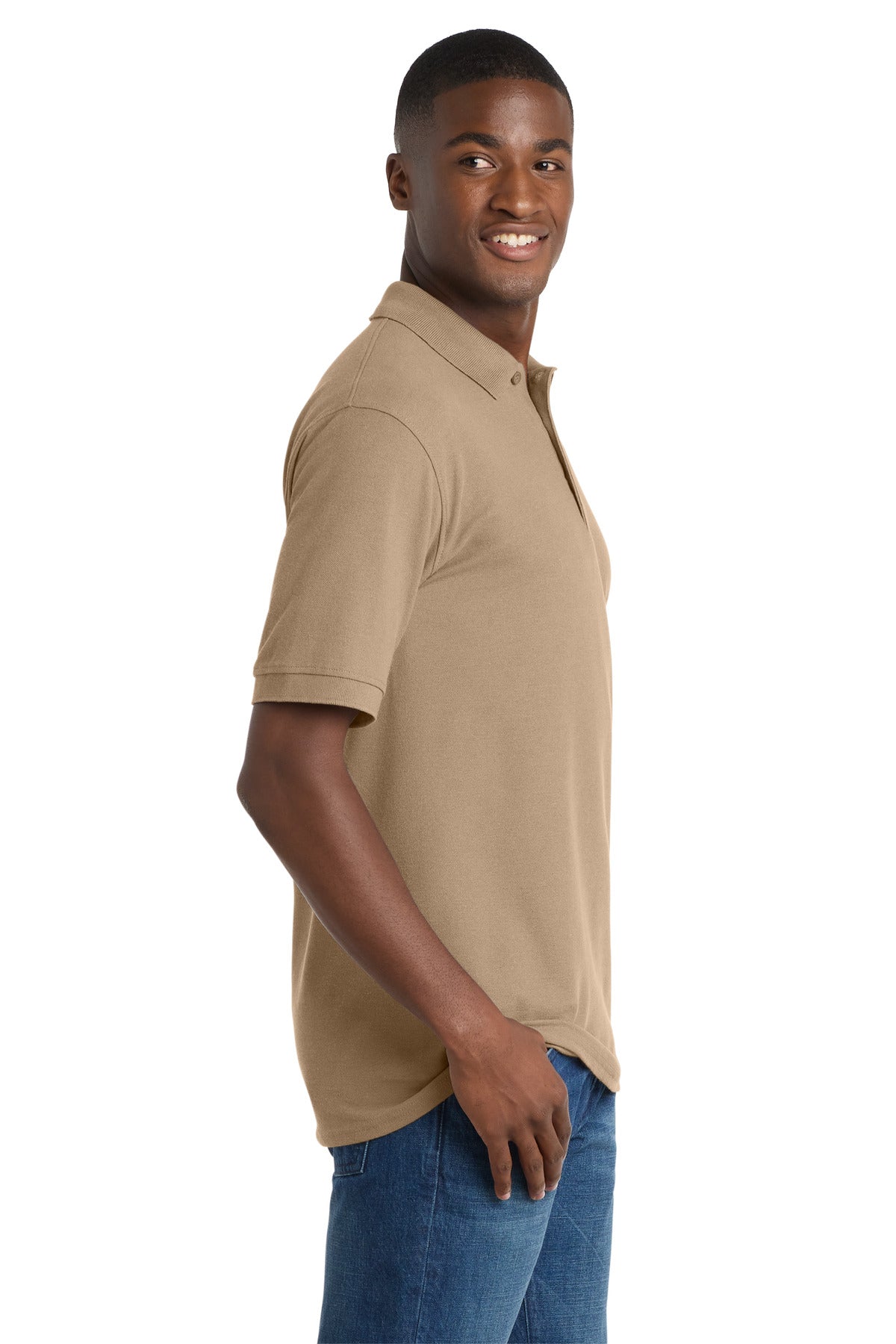 Sand Port & Co Core Blend Pique Polo. KP155