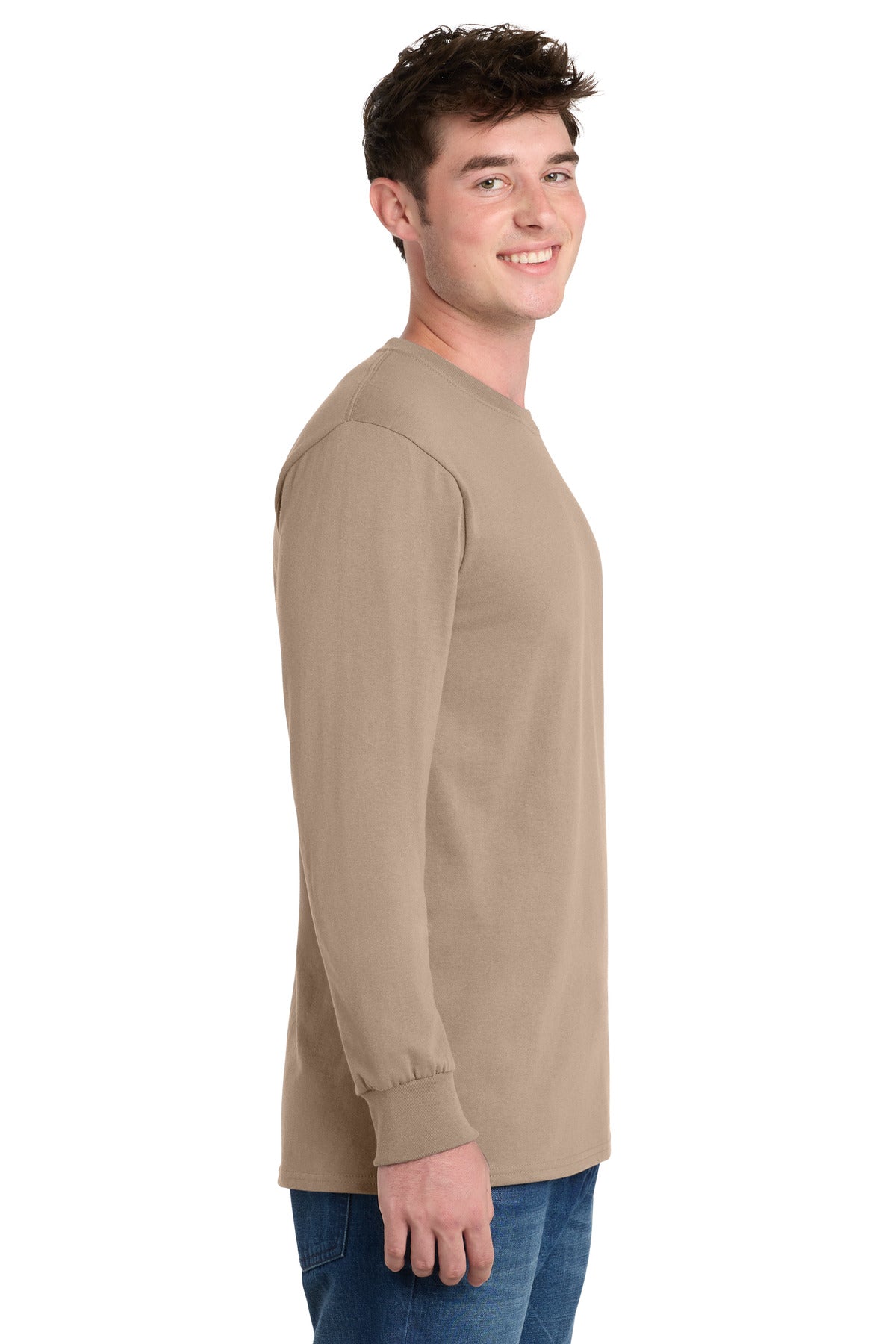 Sand Port & Co Long Sleeve Essential Tee. PC61LS