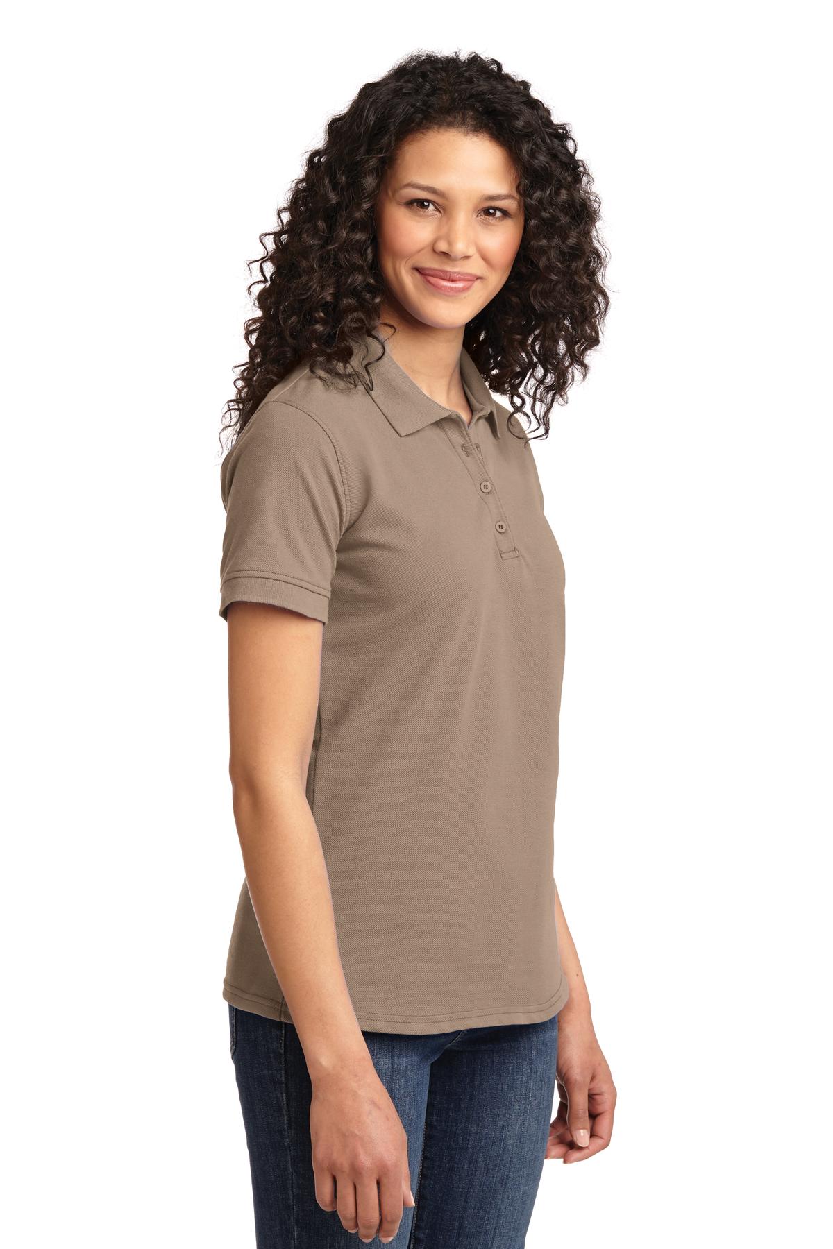 Sand Port & Co Women's Core Blend Pique Polo. LKP155