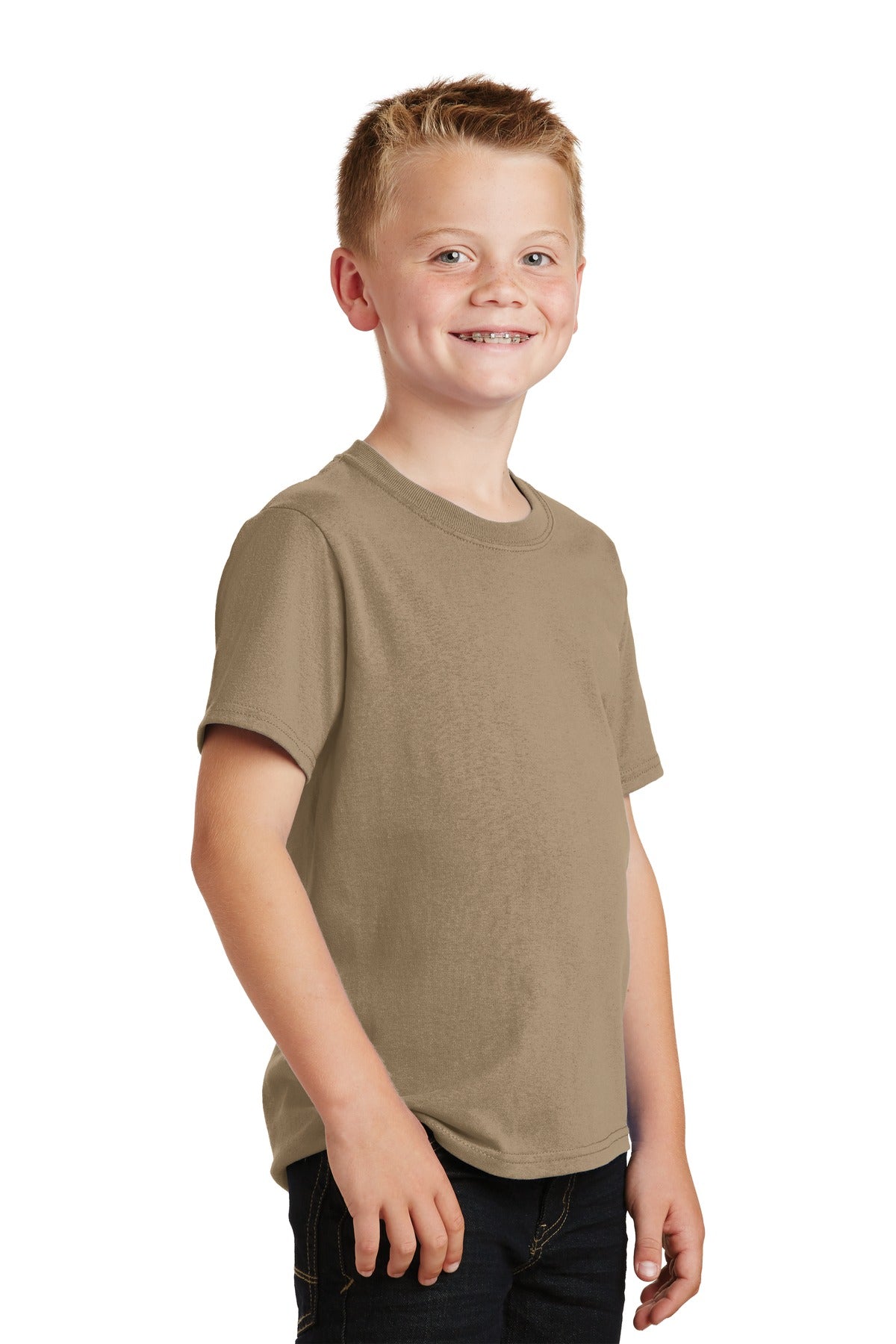 Sand Port & Co Youth Core Cotton Tee. PC54Y