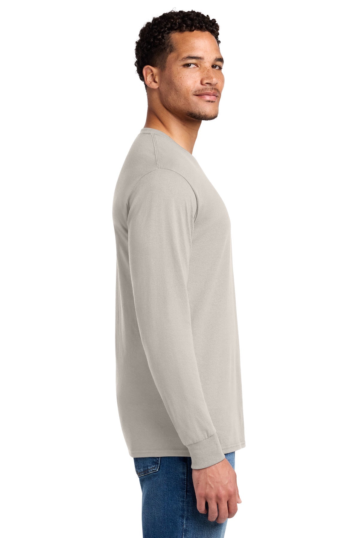 Sandstone Jerzees - Dri-Power 50/50 Cotton/Poly Long Sleeve T-Shirt. 29LS