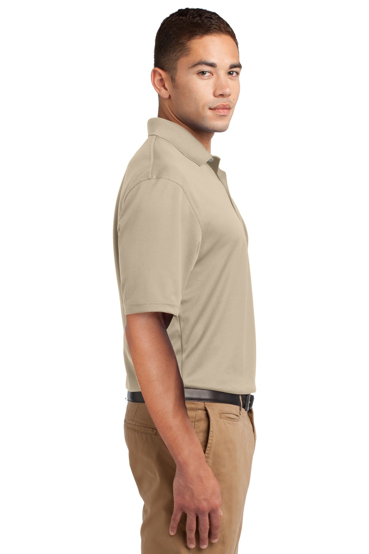 Sandstone Sport-Tek Dri-Mesh Polo. K469