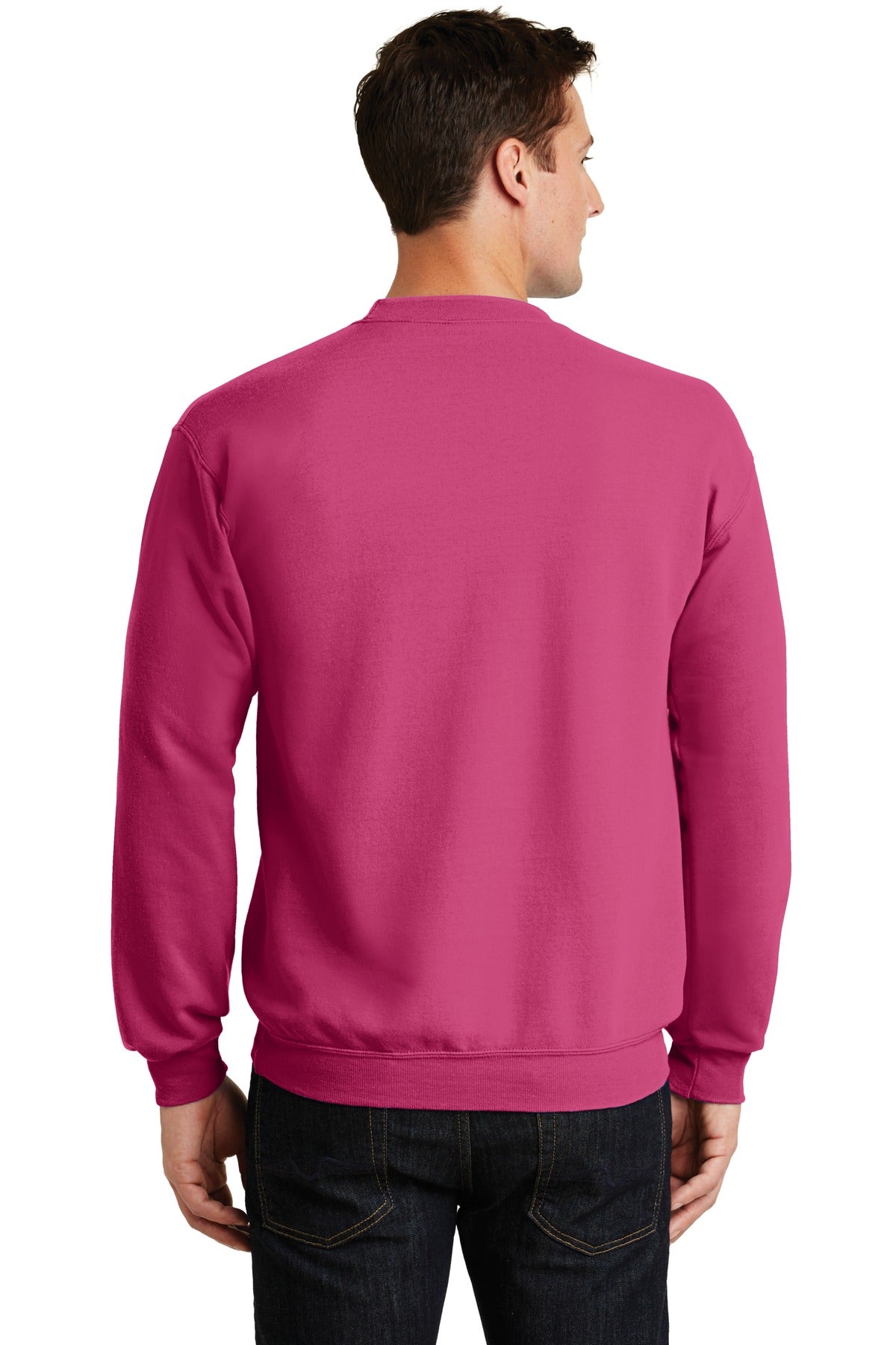 Sangria Port & Co Core Fleece Crewneck Sweatshirt. PC78