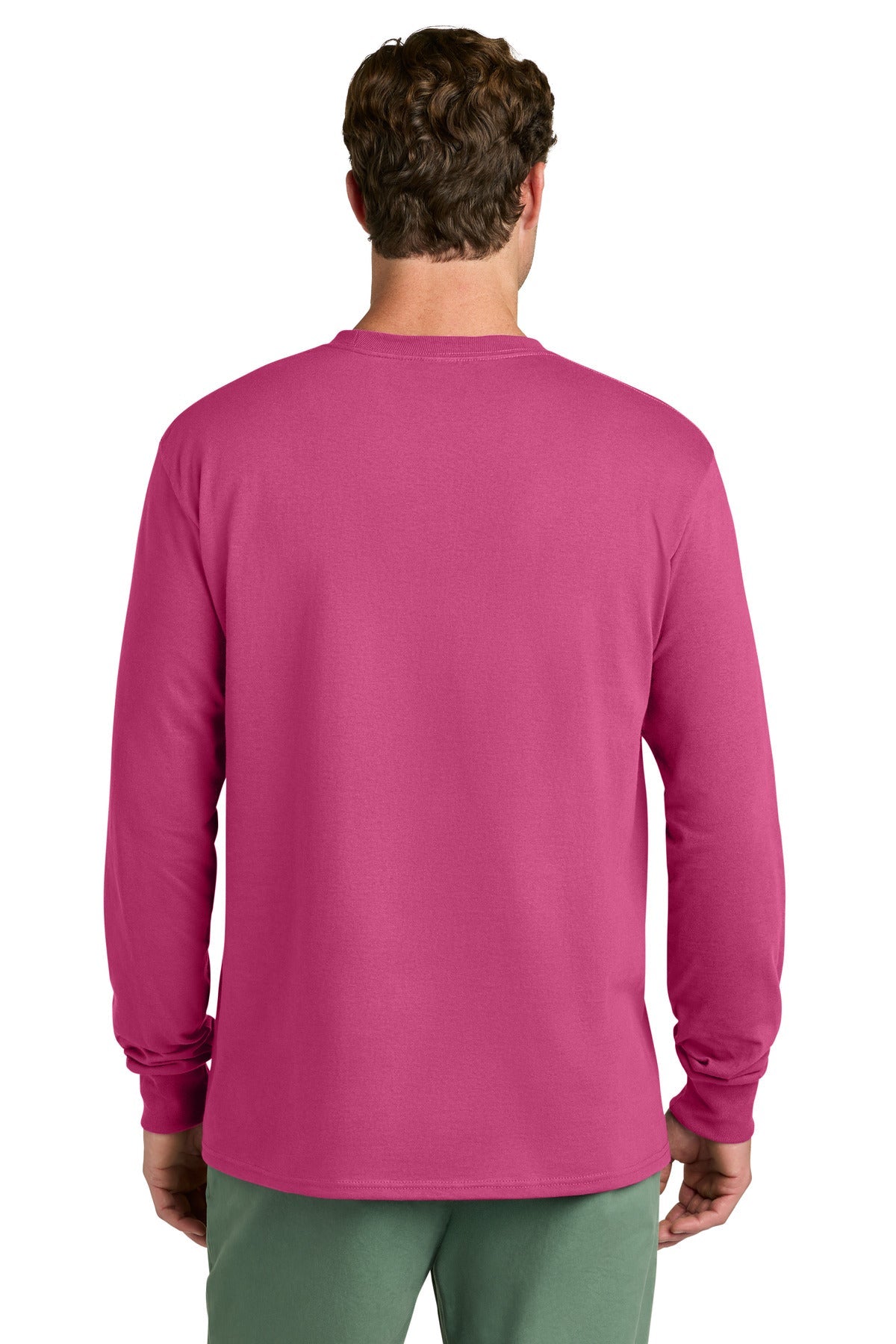 Sangria Port & Co Long Sleeve Core Cotton Tee. PC54LS