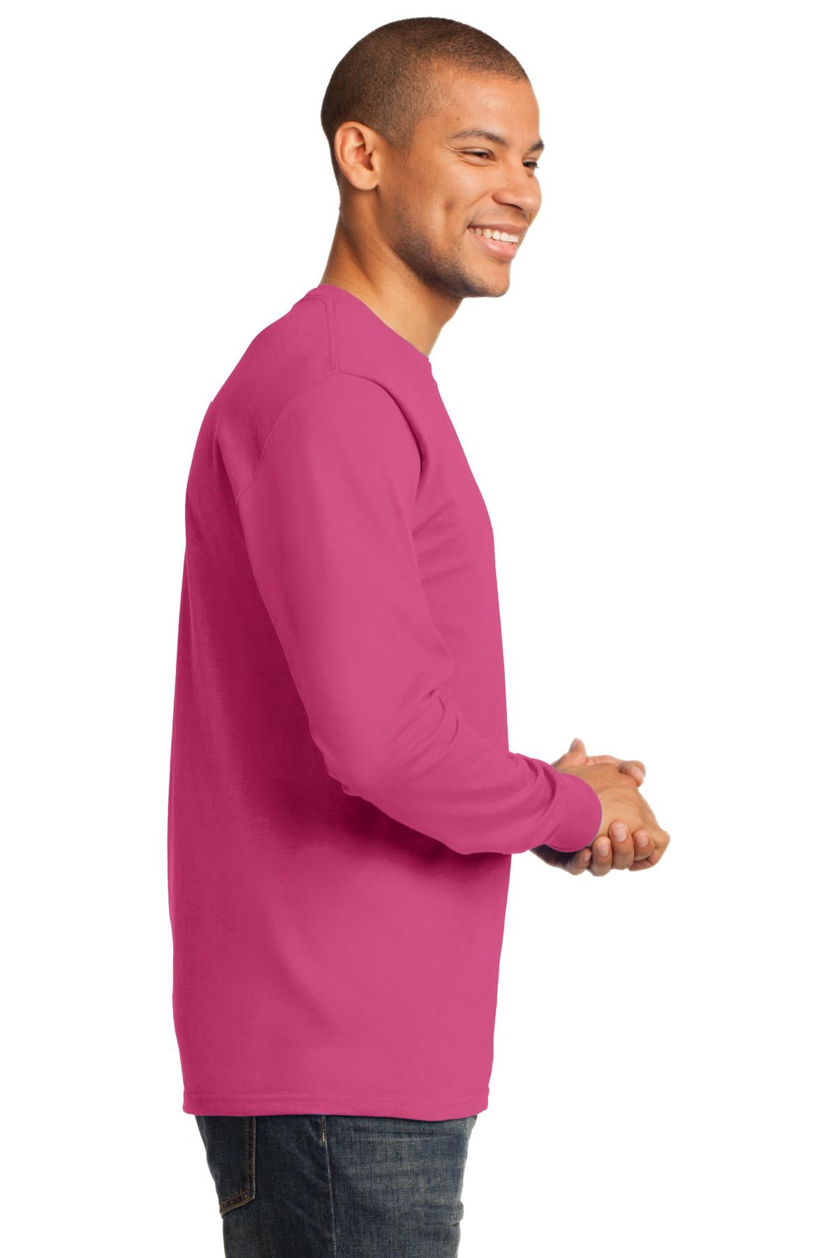 Sangria Port & Co Long Sleeve Essential Tee. PC61LS