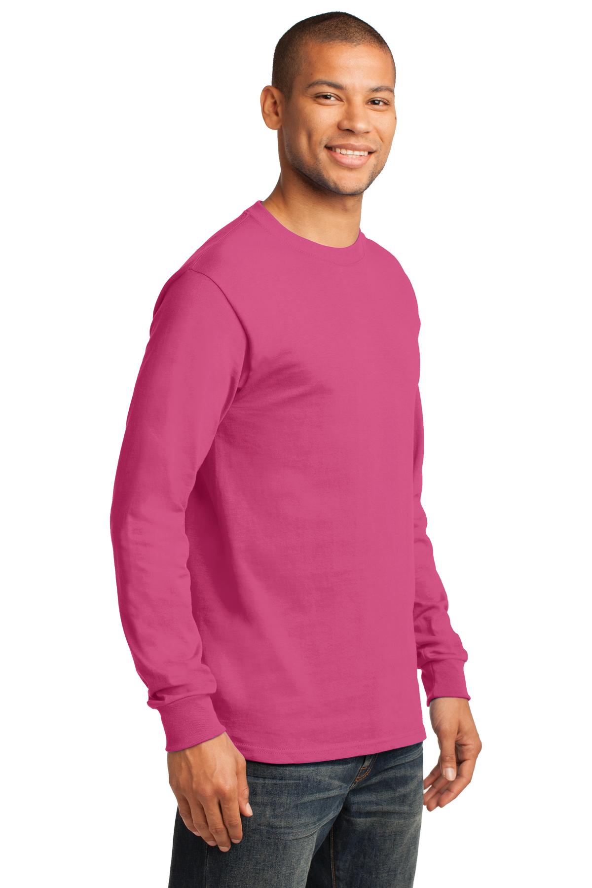 Sangria Port & Co Long Sleeve Essential Tee. PC61LS
