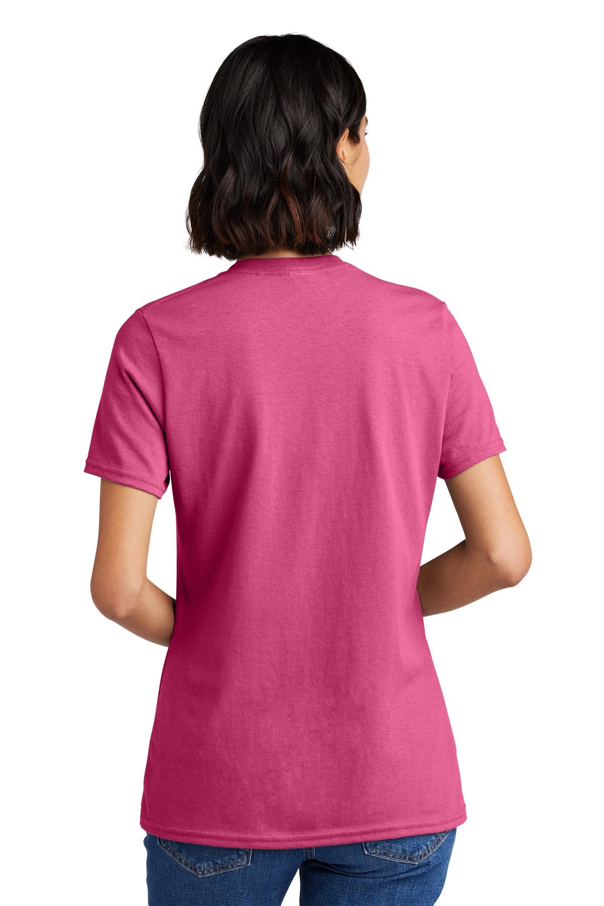 Sangria Port & Co Women's Core Cotton V-Neck Tee. LPC54V