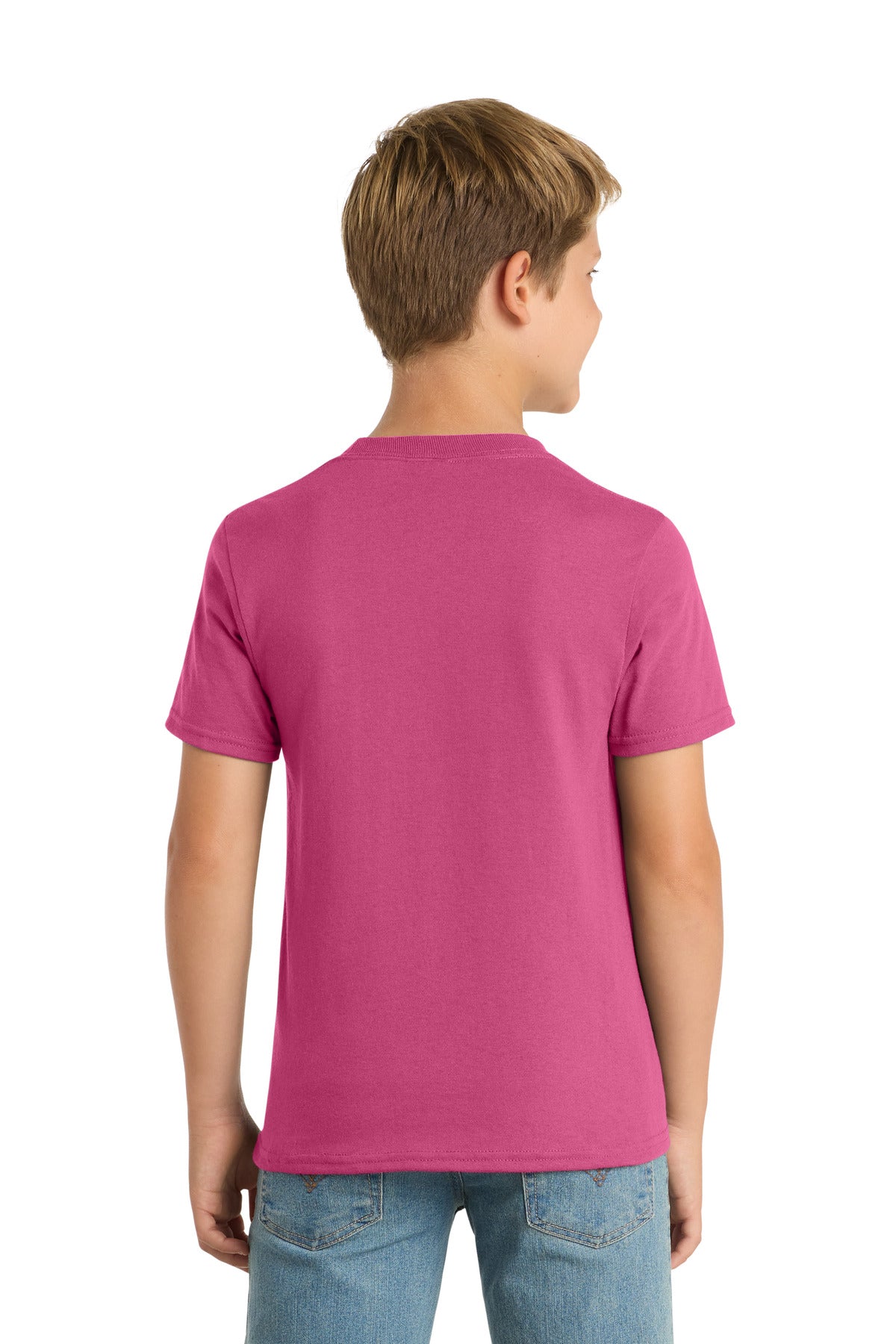 Sangria Port & Co Youth Core Blend Tee. PC55Y