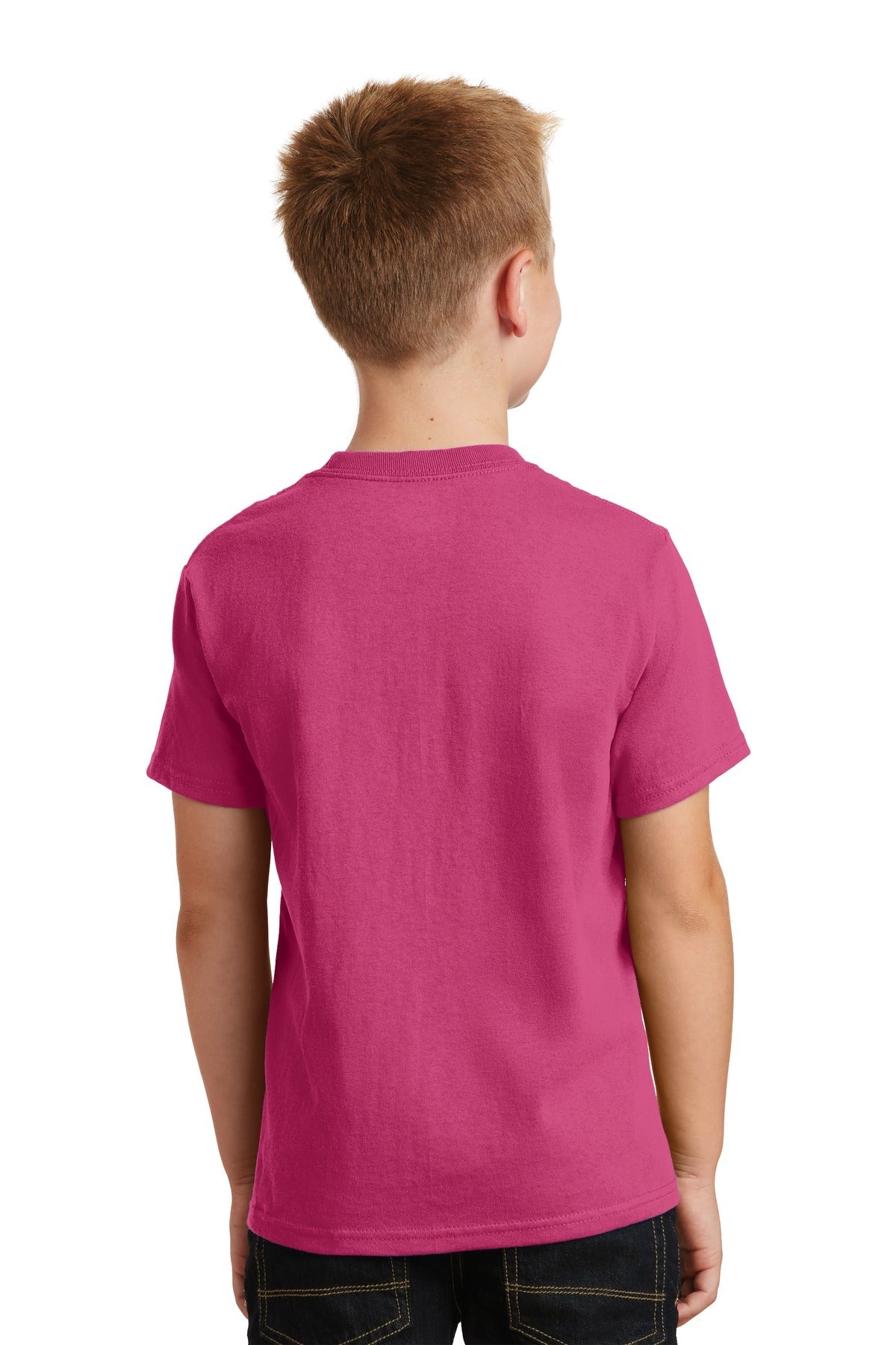 Sangria Port & Co Youth Core Cotton Tee. PC54Y