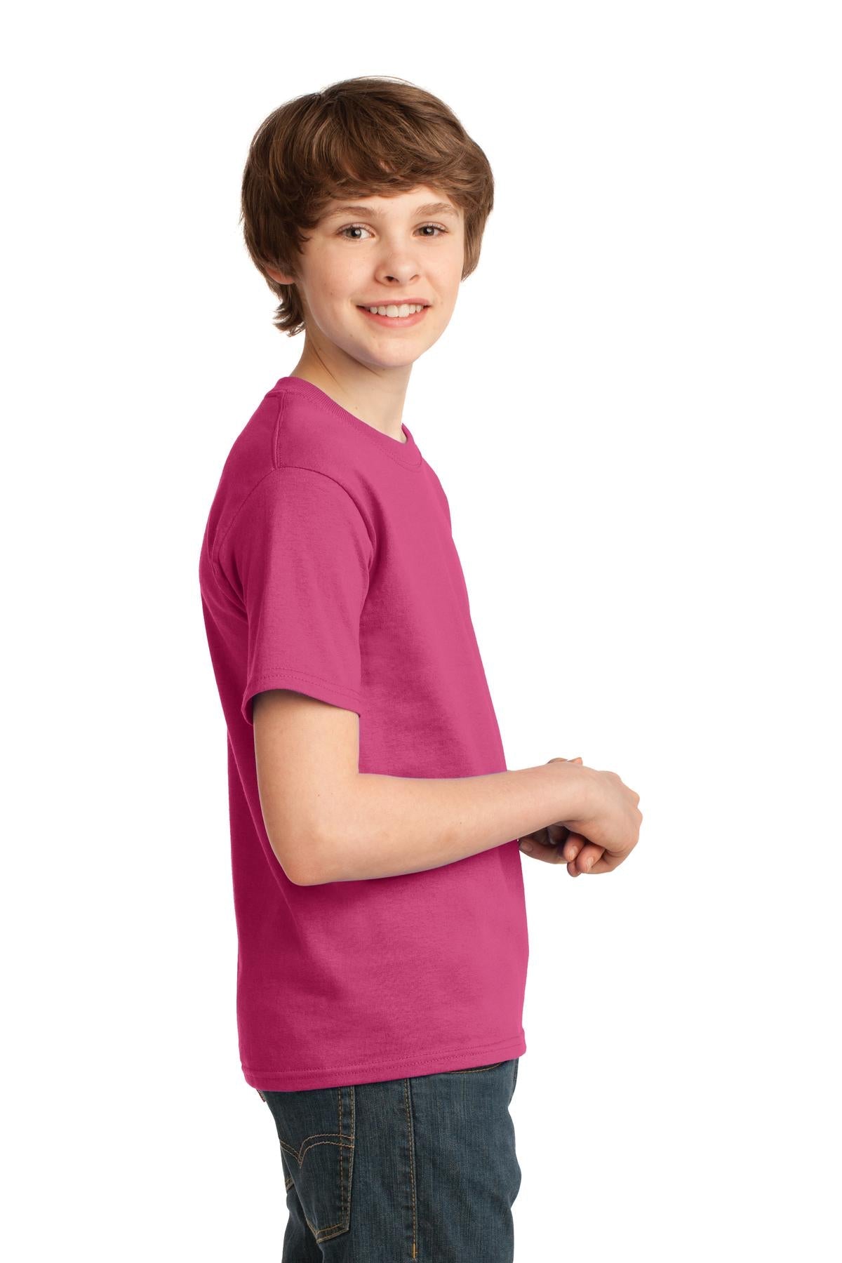 Sangria Port & Co Youth Essential Tee. PC61Y