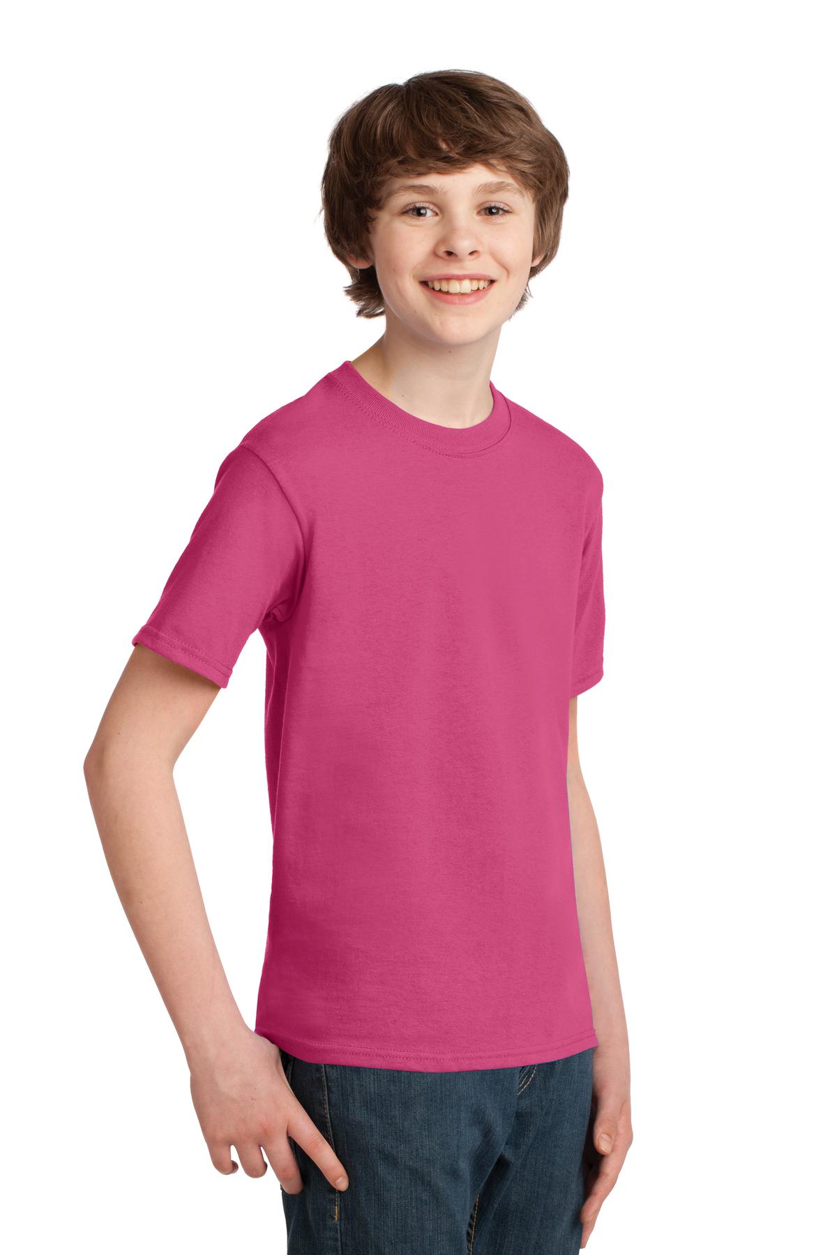Sangria Port & Co Youth Essential Tee. PC61Y