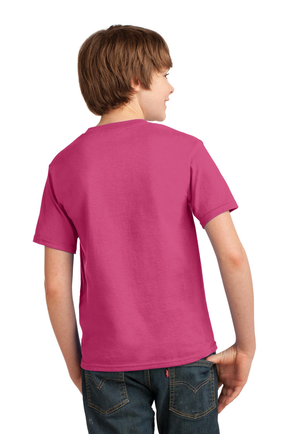 Sangria Port & Co Youth Essential Tee. PC61Y