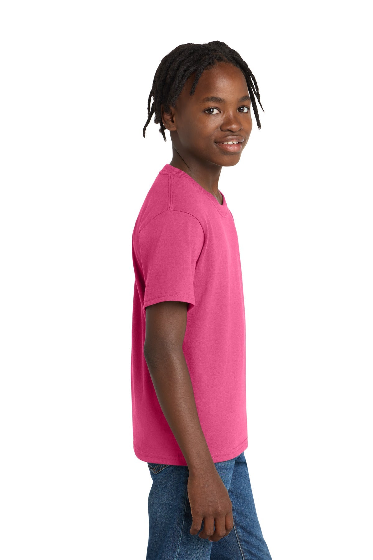 Sangria Port & Co Youth Essential Tee. PC61Y