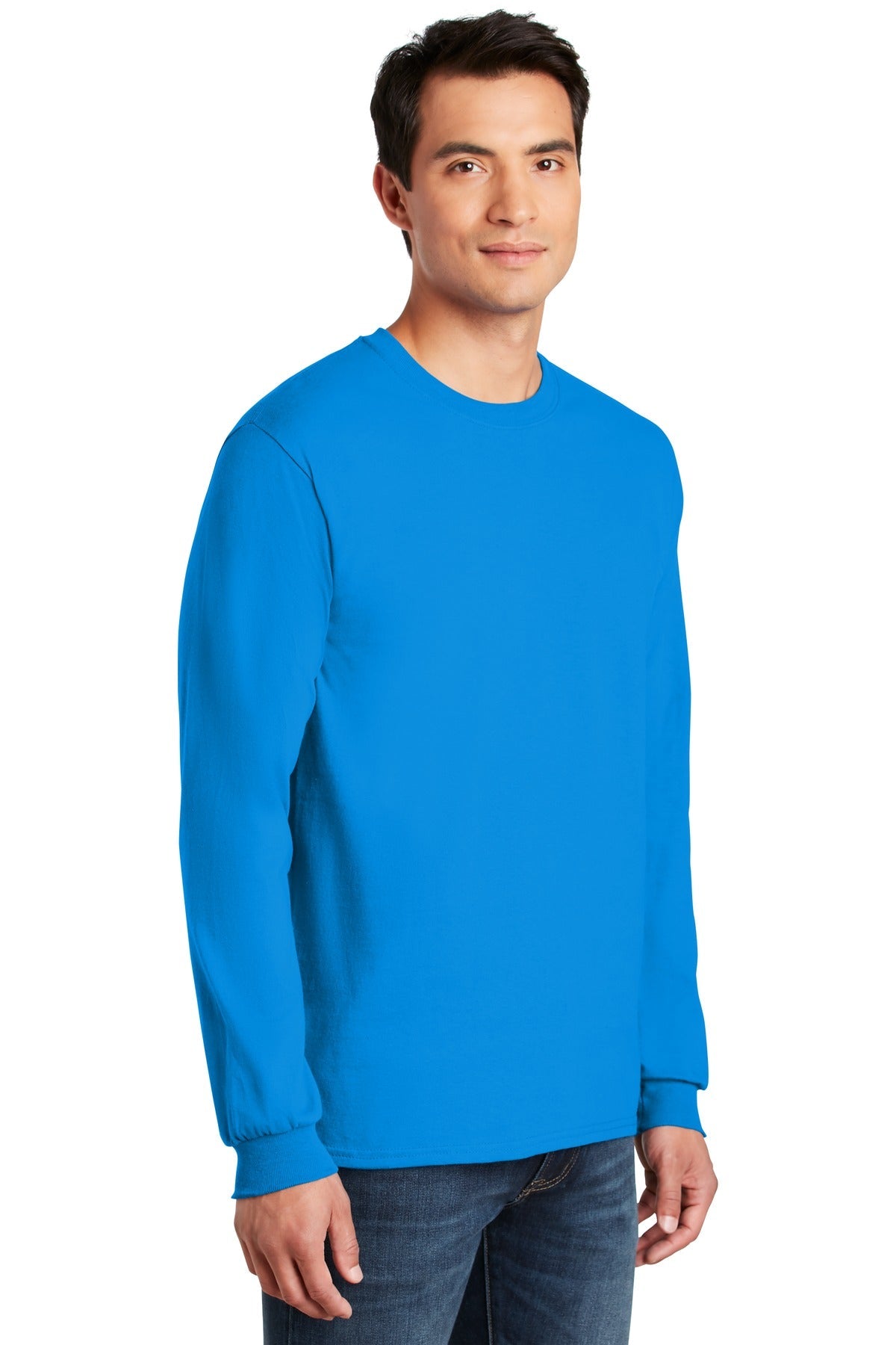 Sapphire Gildan - Ultra Cotton 100% US Cotton Long Sleeve T-Shirt. G2400