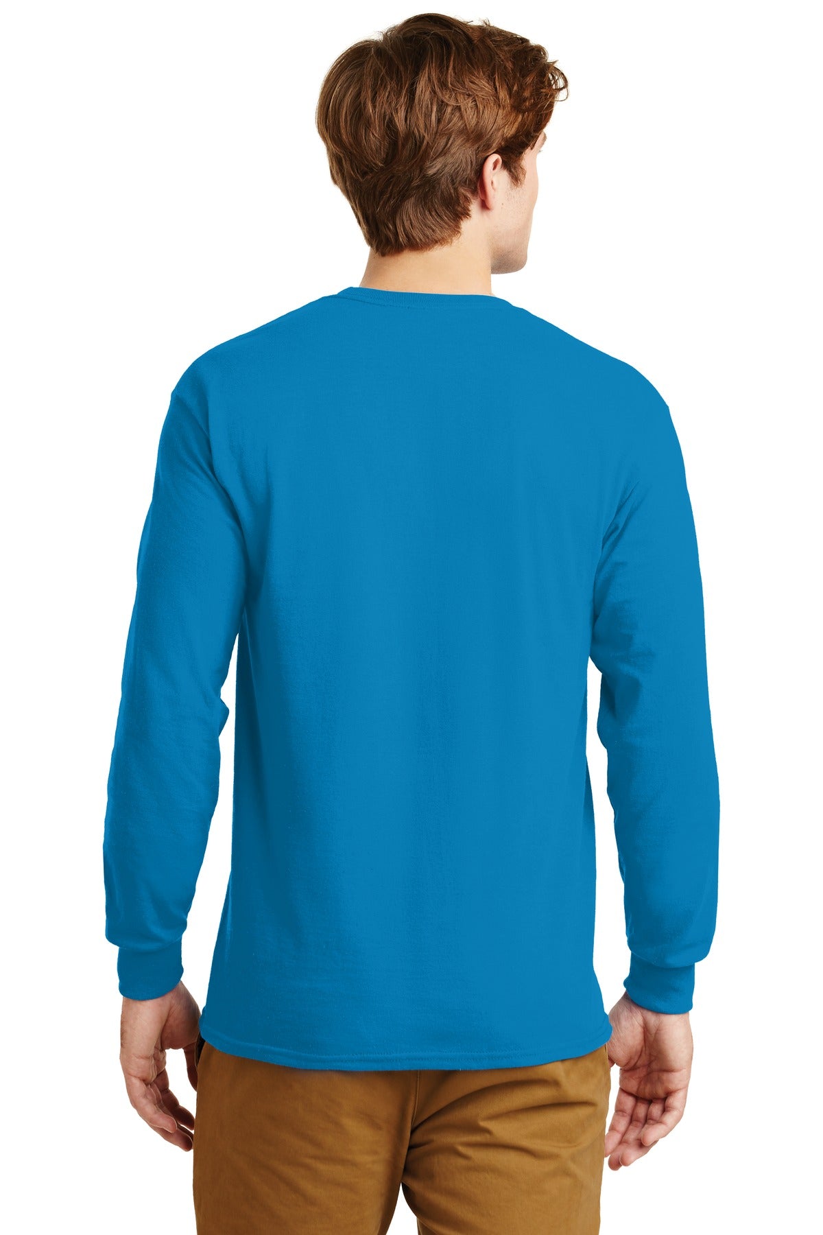 Sapphire Gildan - Ultra Cotton 100% US Cotton Long Sleeve T-Shirt. G2400