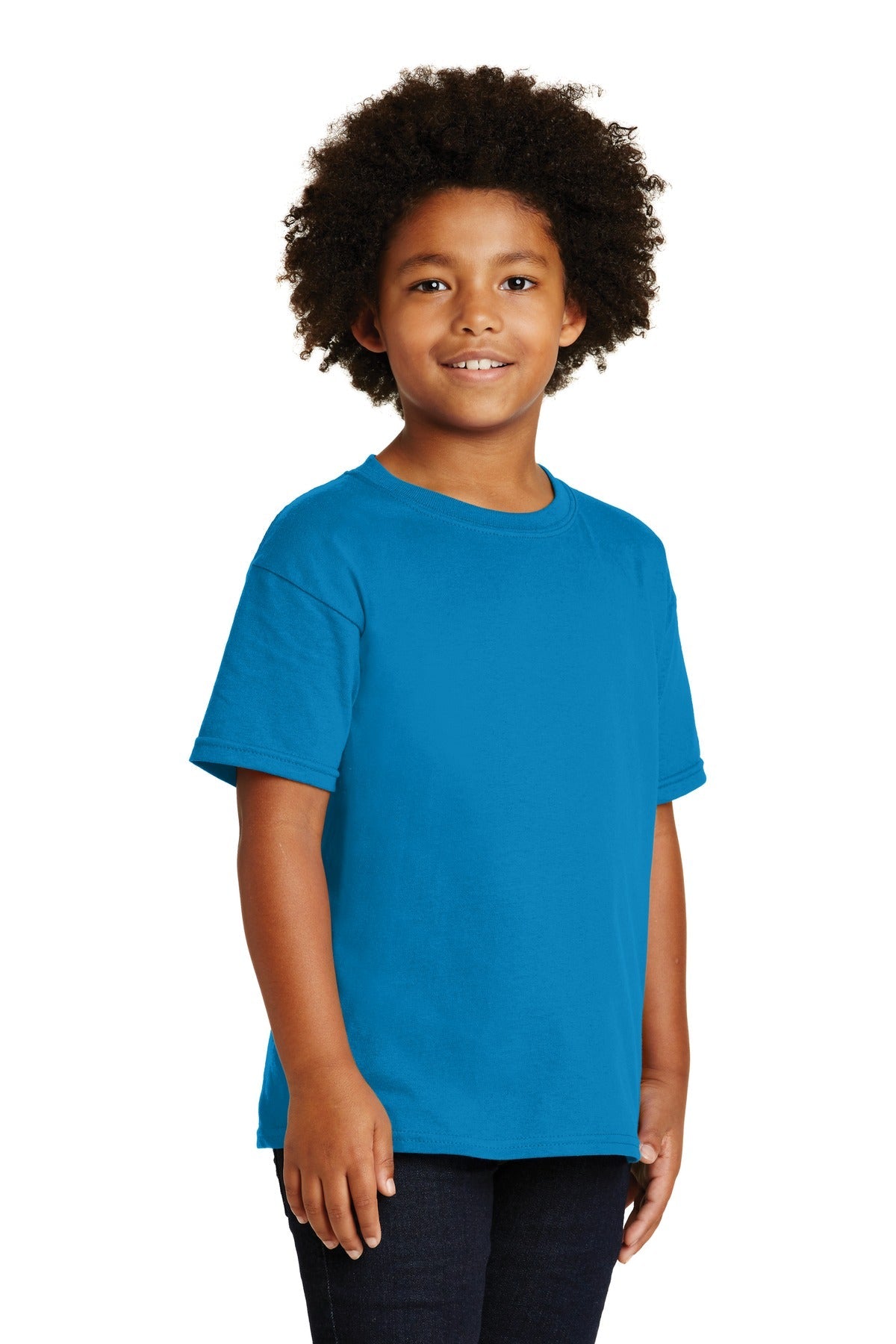 Sapphire Gildan - Youth Heavy Cotton 100% Cotton T-Shirt. 5000B