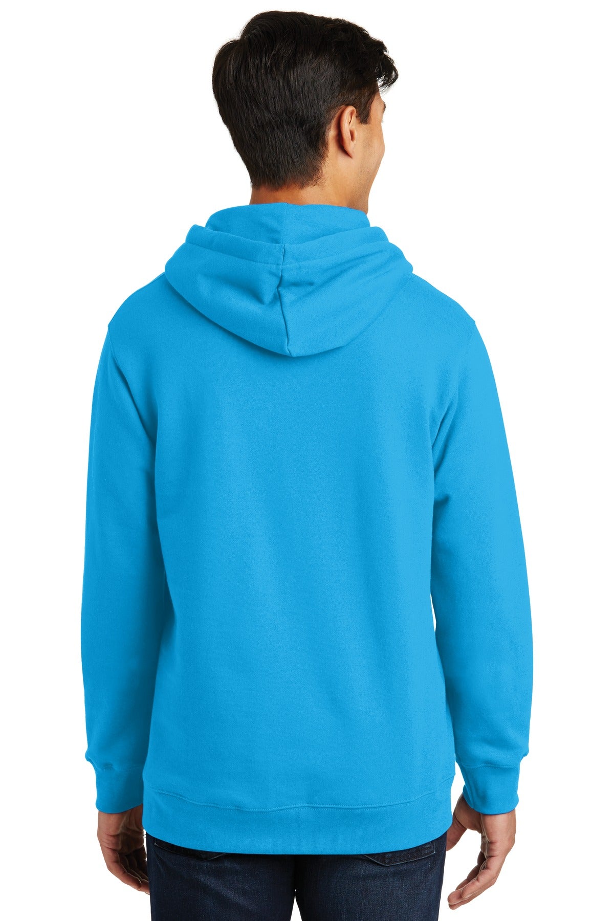Sapphire Port & Co Fan Favorite Fleece Pullover Hooded Sweatshirt. PC850H