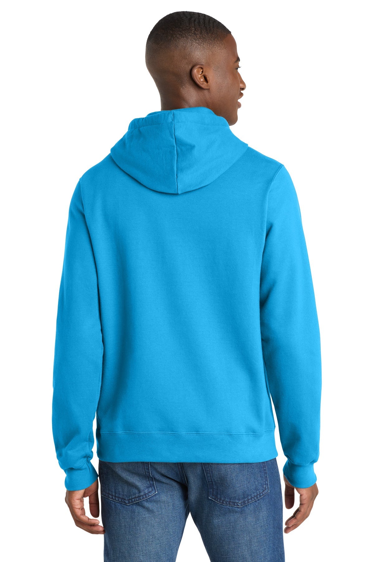 Sapphire Port & Co Fan Favorite Fleece Pullover Hooded Sweatshirt. PC850H