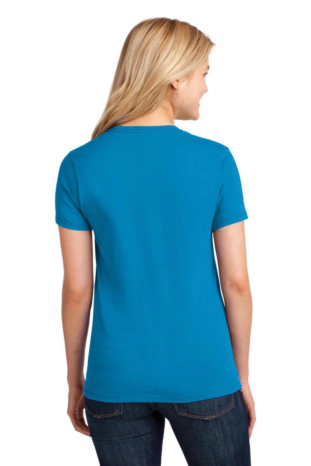 Sapphire Port & Co Women's Core Cotton Tee. LPC54
