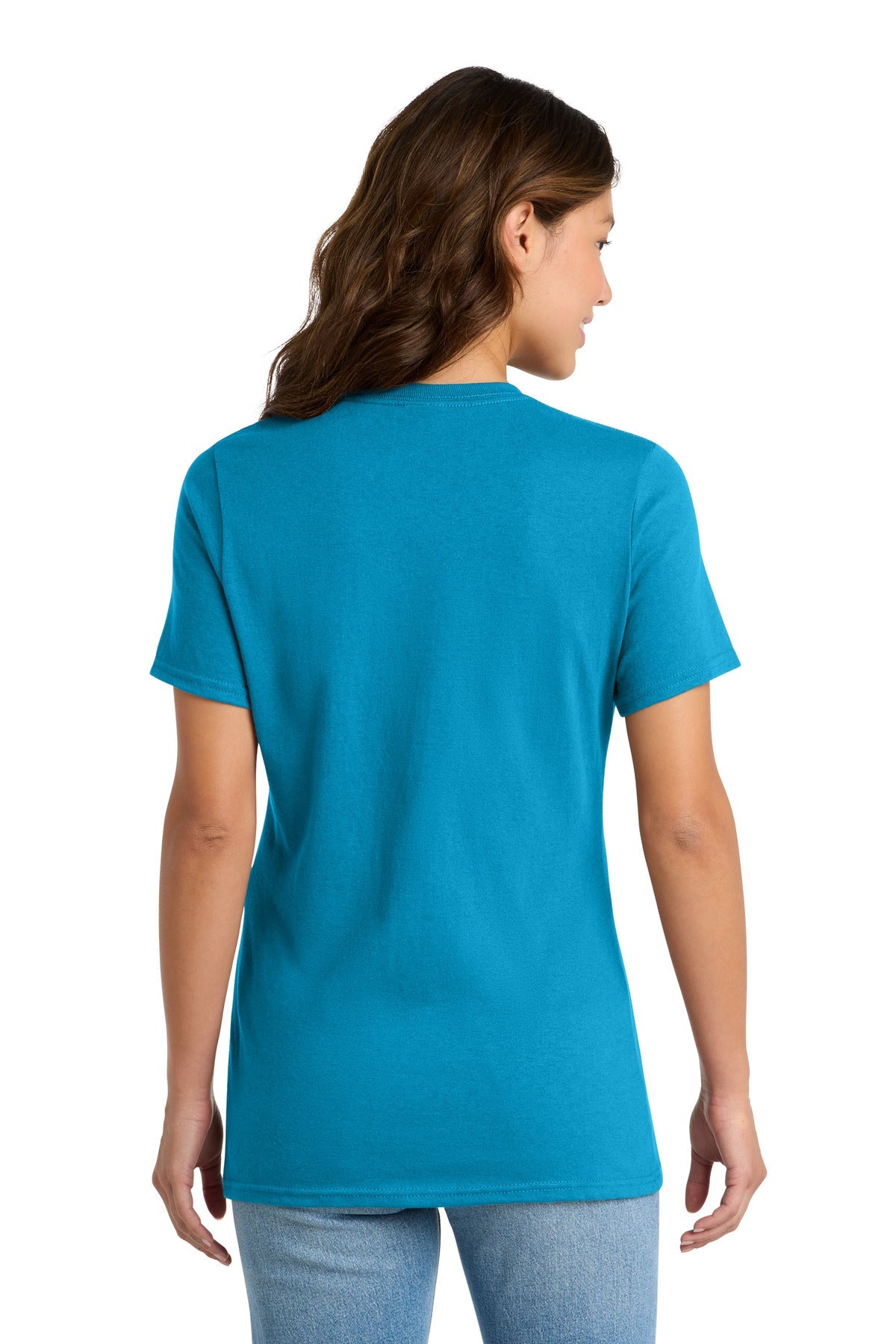 Sapphire Port & Co Women's Core Cotton Tee. LPC54