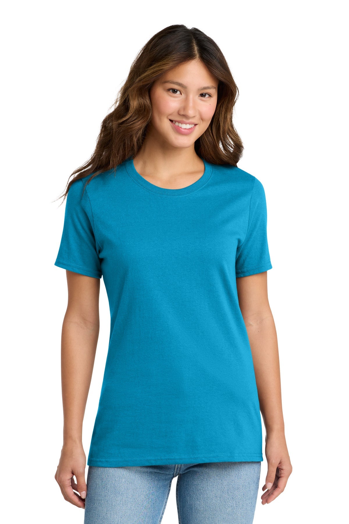 Sapphire Port & Co Women's Core Cotton Tee. LPC54