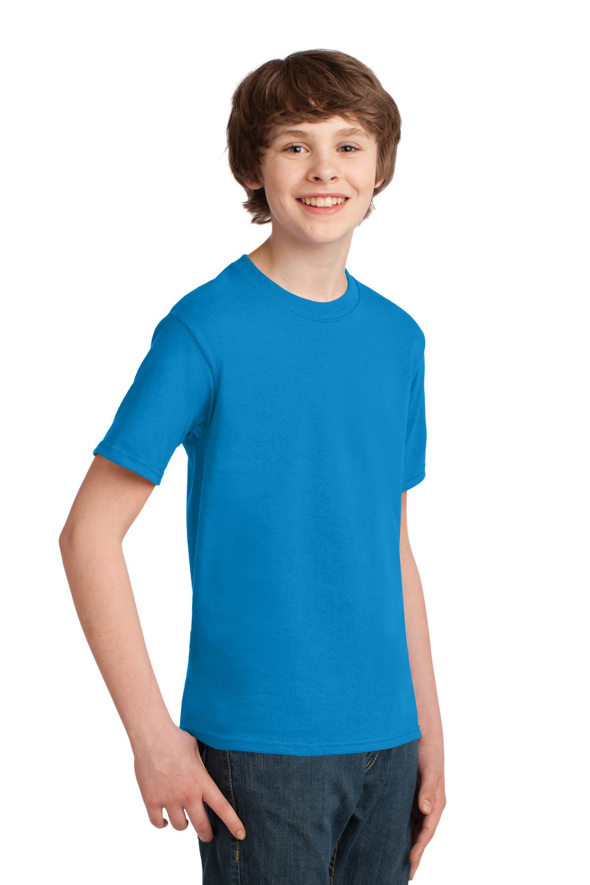 Sapphire Port & Co Youth Essential Tee. PC61Y
