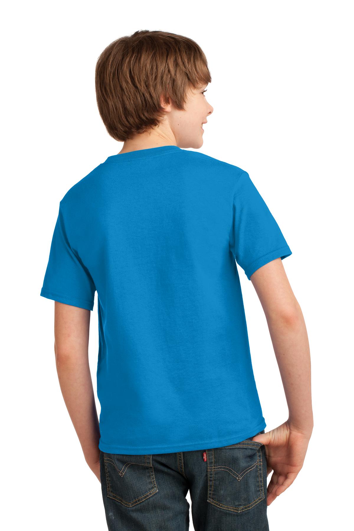 Sapphire Port & Co Youth Essential Tee. PC61Y