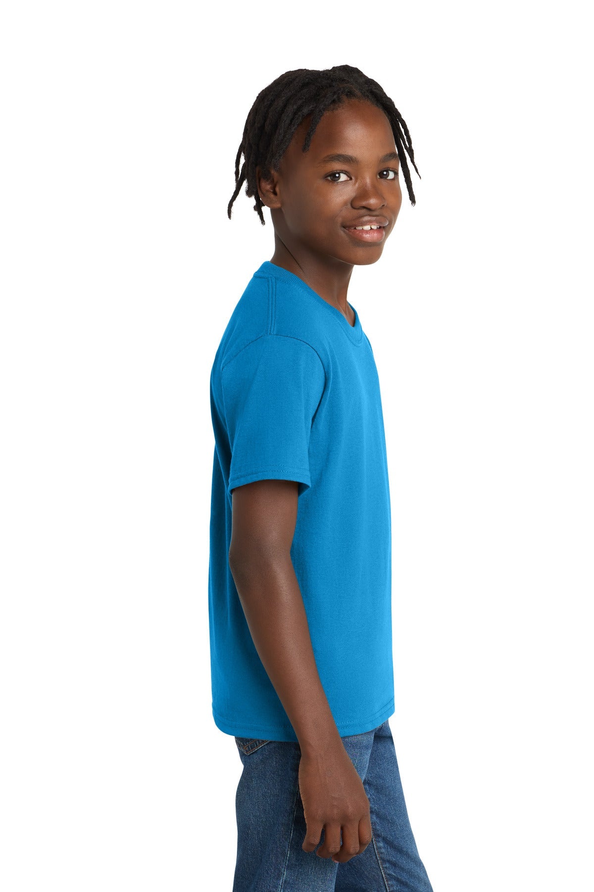 Sapphire Port & Co Youth Essential Tee. PC61Y