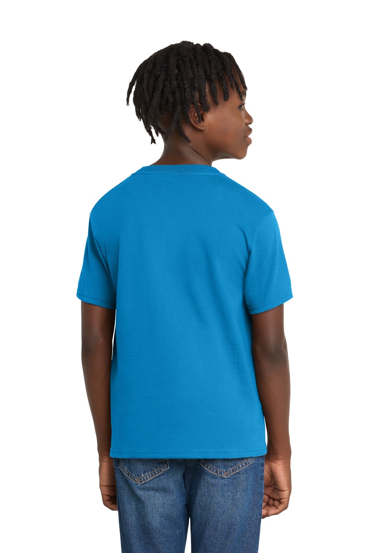 Sapphire Port & Co Youth Essential Tee. PC61Y
