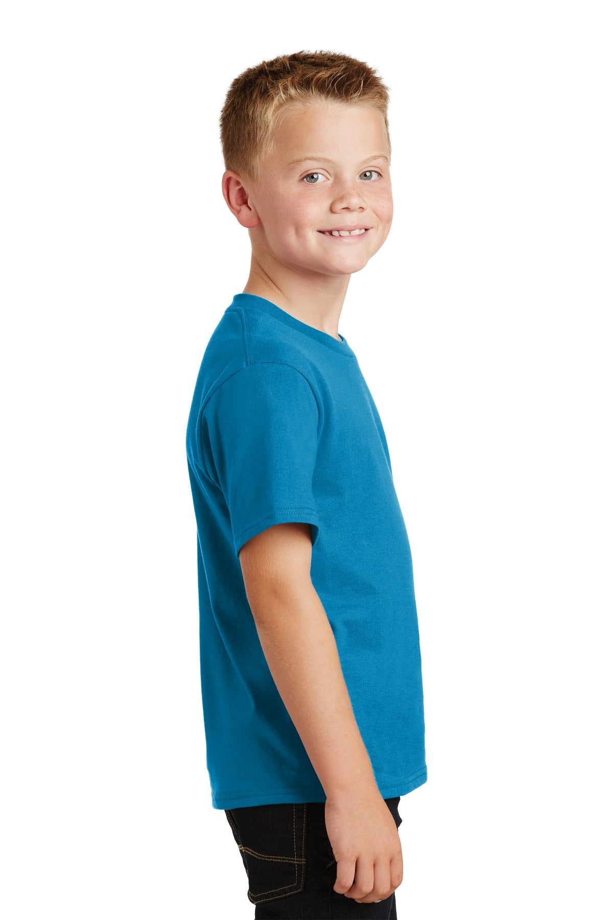 Sapphire Port & Co Youth Fan Favorite Tee. PC450Y