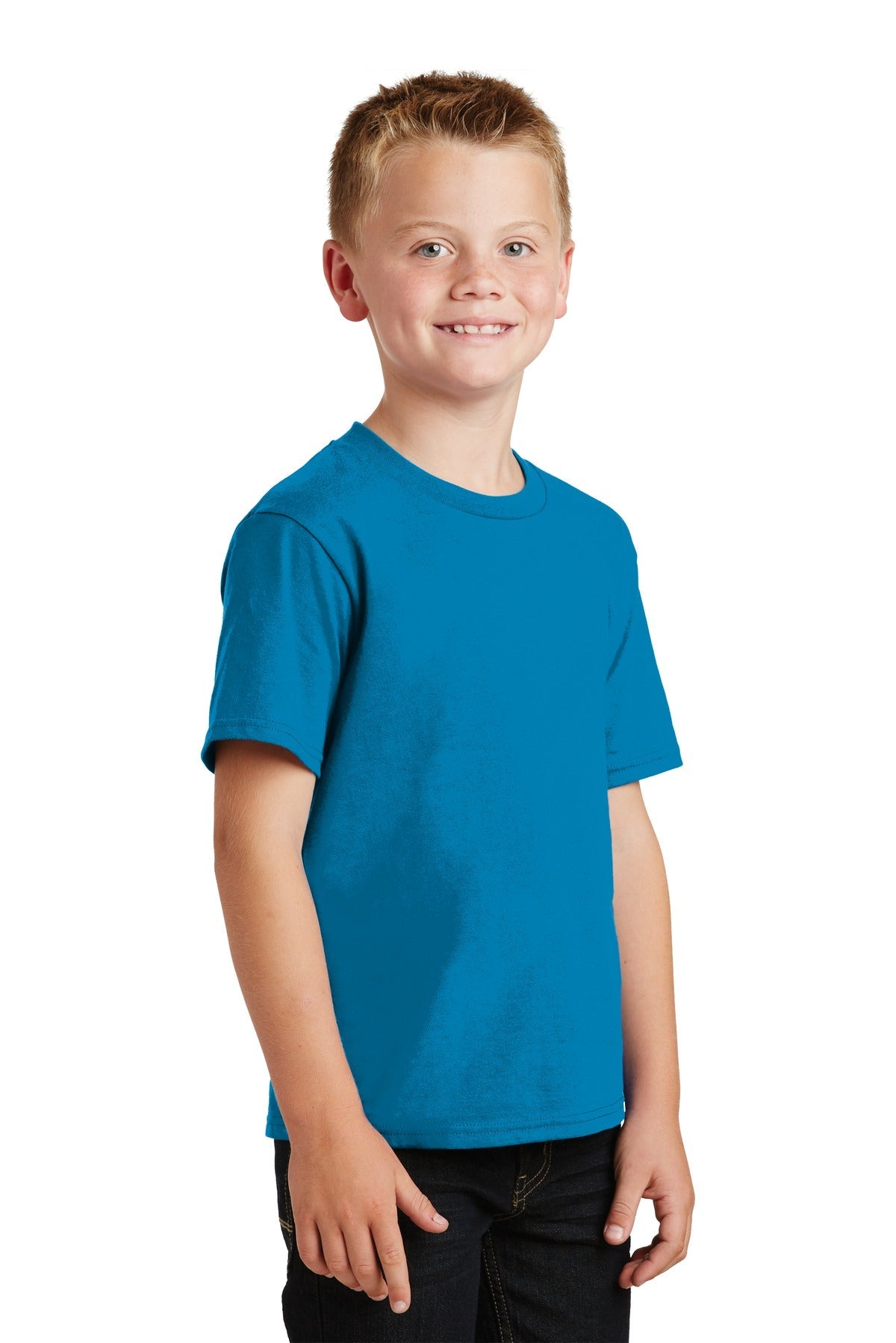 Sapphire Port & Co Youth Fan Favorite Tee. PC450Y
