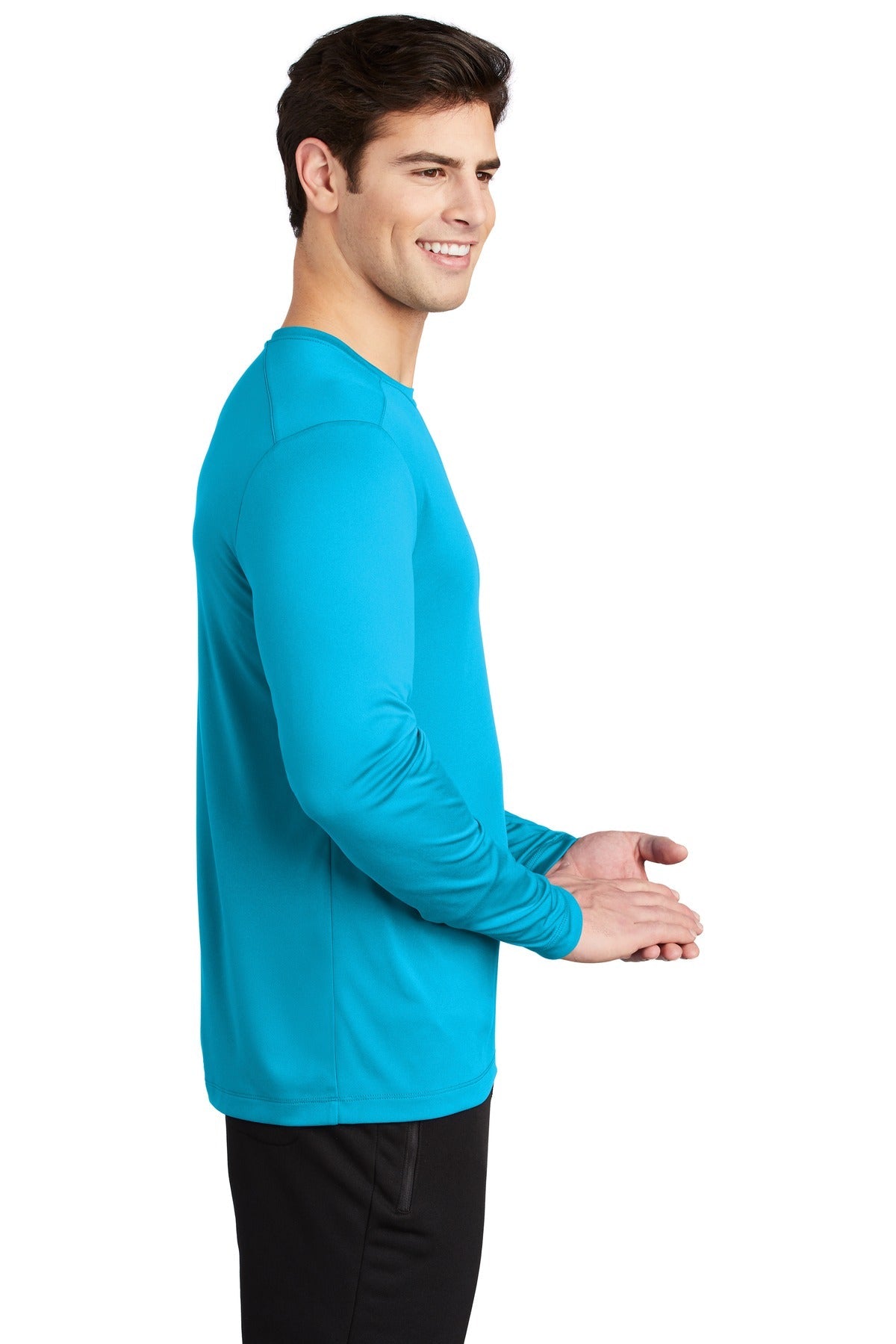 Sapphire Sport-Tek Posi-UV Pro Long Sleeve Tee. ST420LS