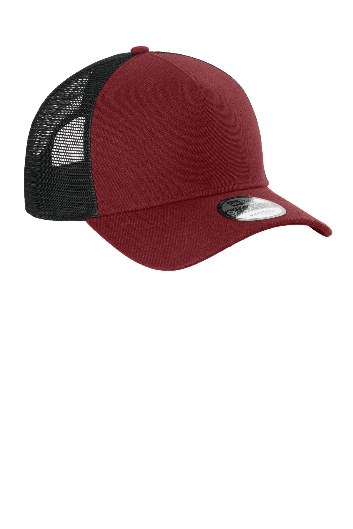 Scarlet/Bk New Era A-Frame Snapback Mesh Back Cap NE212