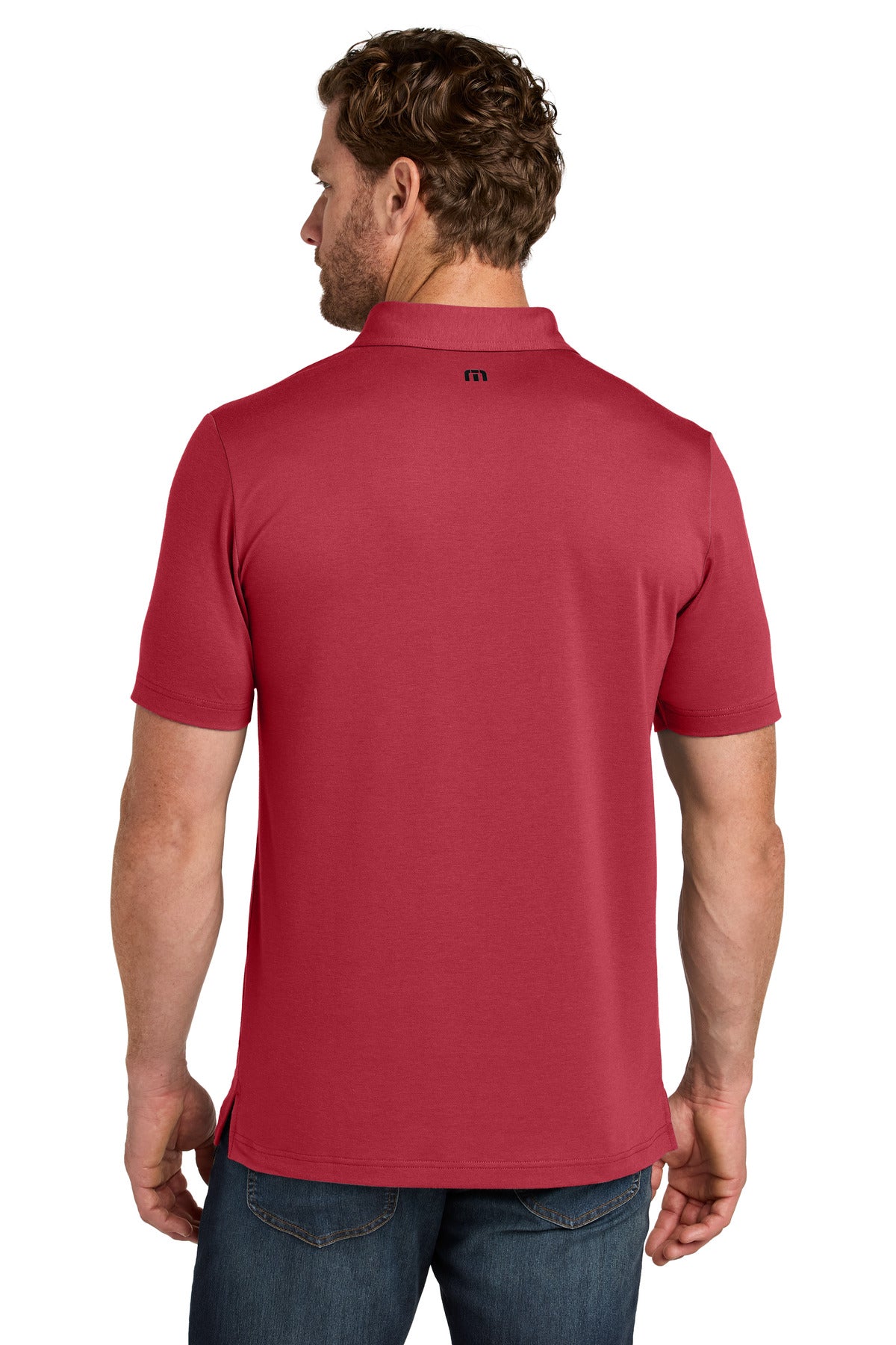ScooterRed TravisMathew Glenview Solid Polo TMA41461