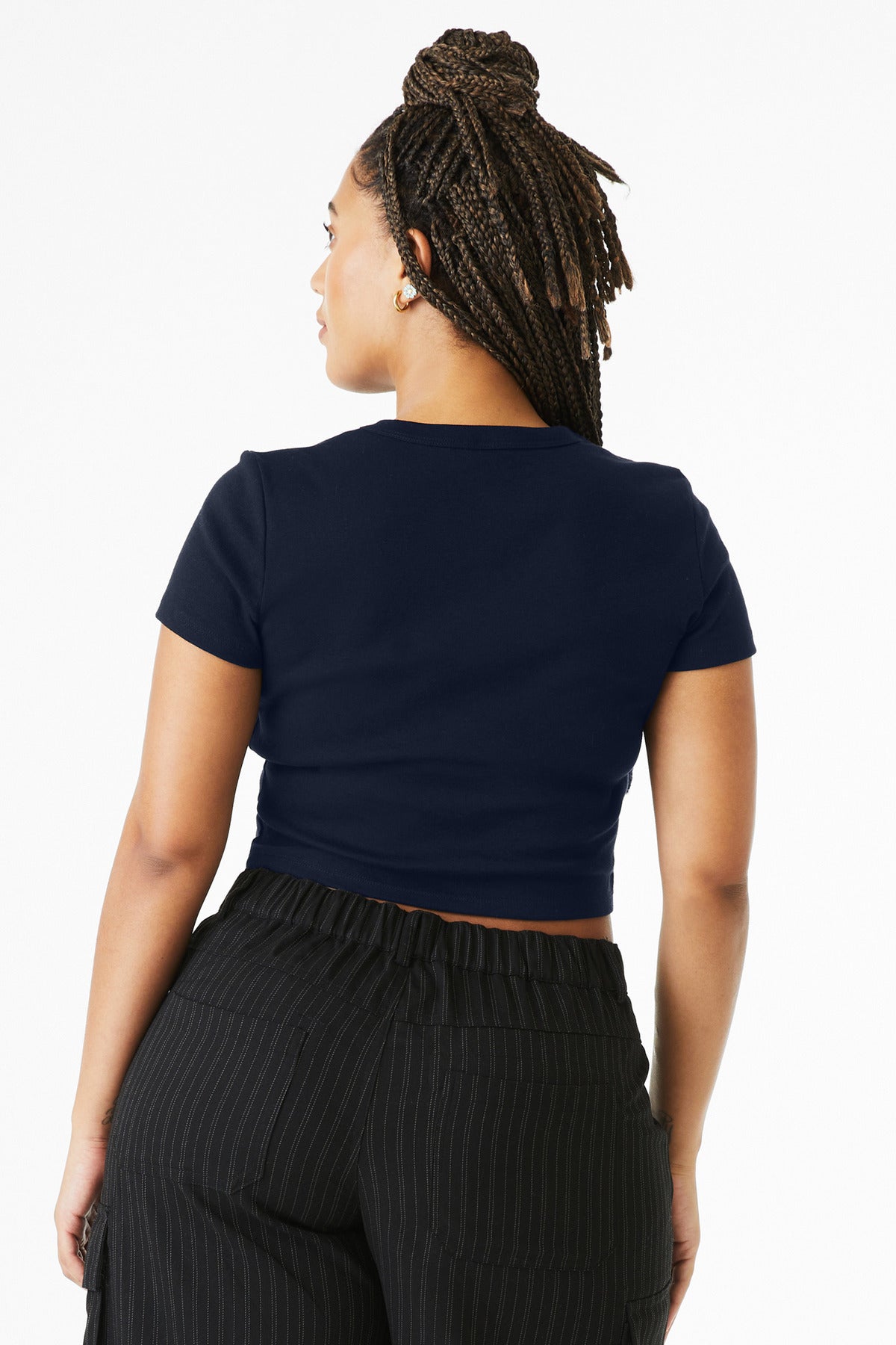 SdNvyBlend BELLA+CANVAS Women's Micro Rib Baby Tee BC1010