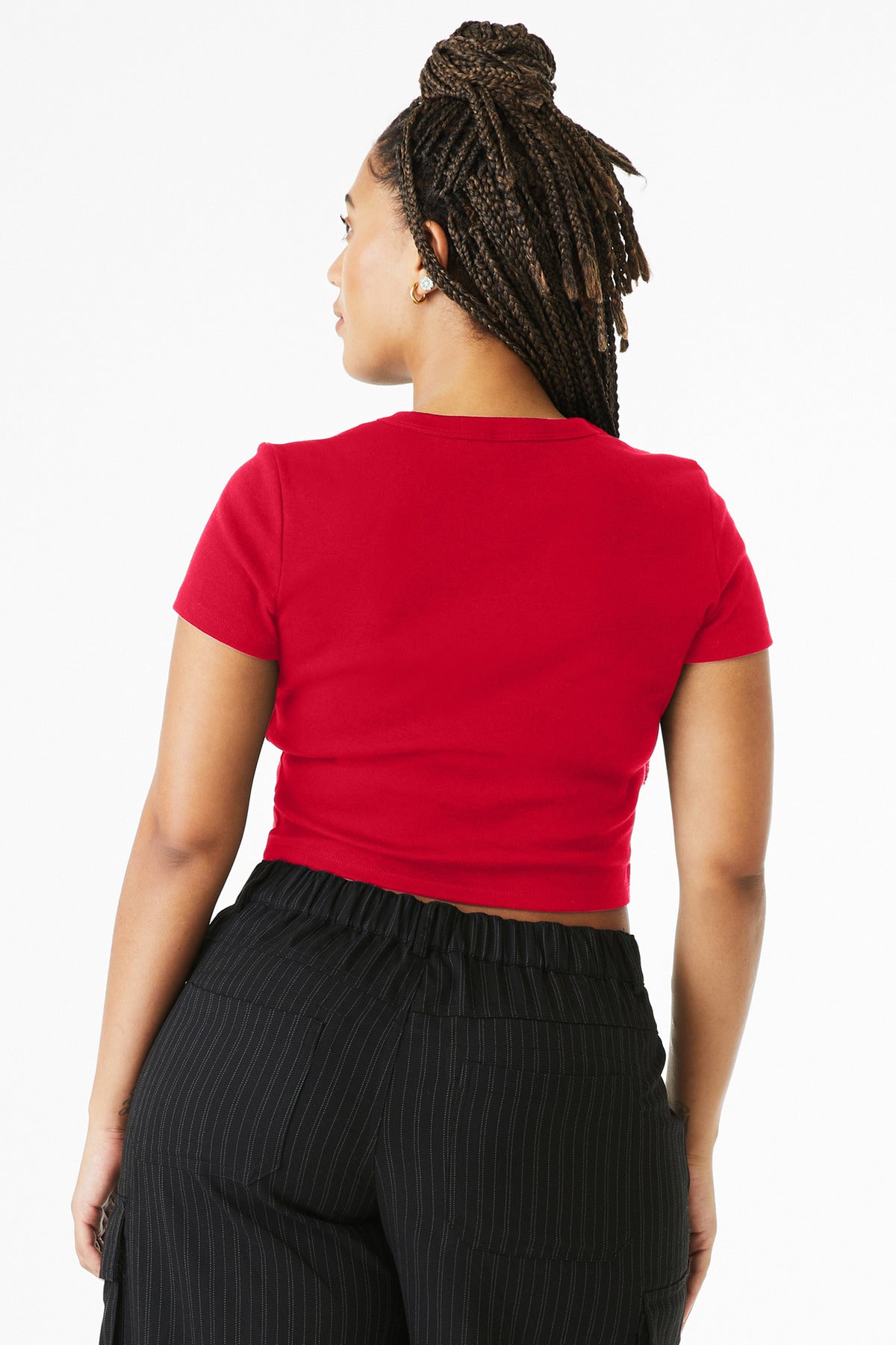 SdRedBlend BELLA+CANVAS Women's Micro Rib Baby Tee BC1010