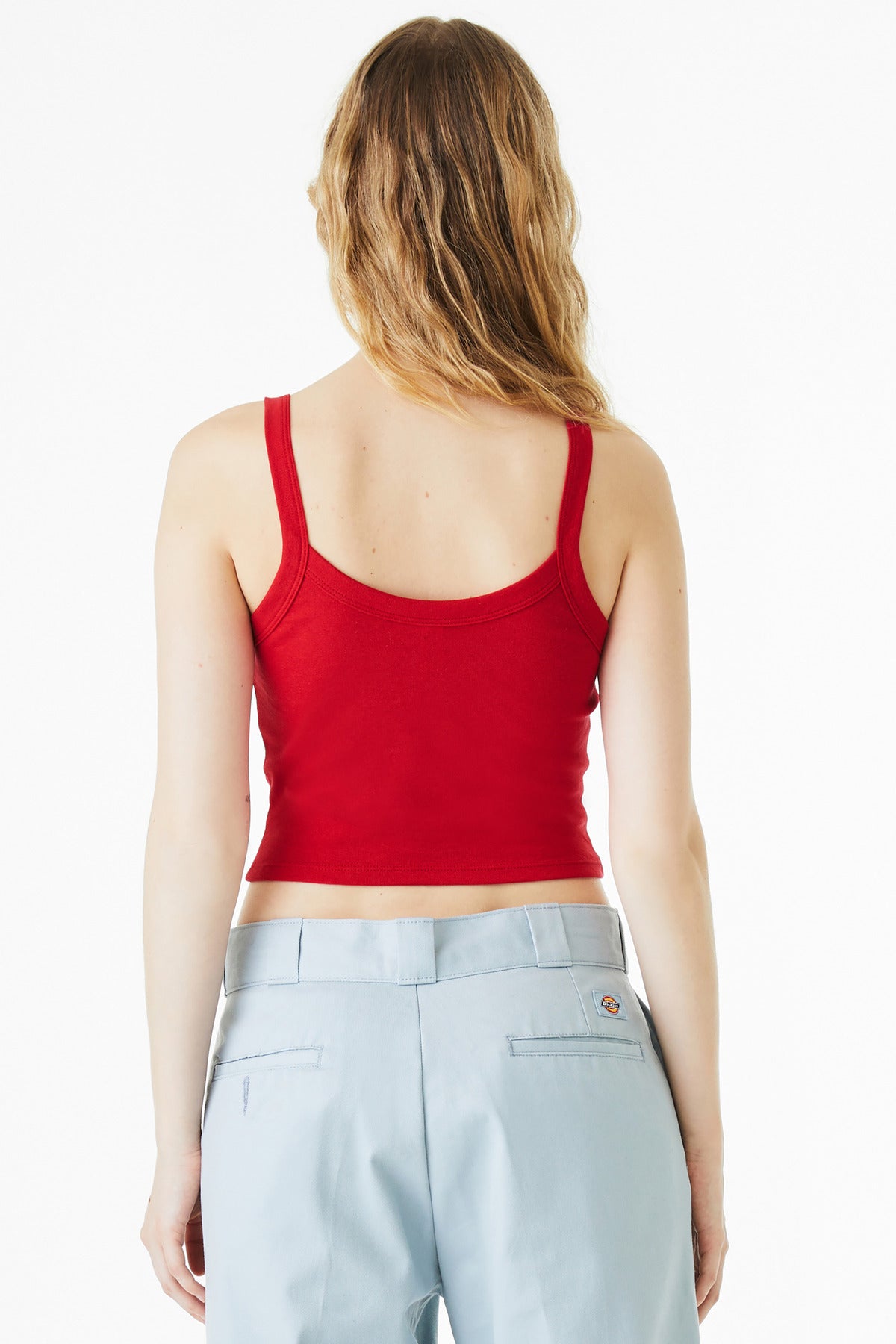 SdRedBlend BELLA+CANVAS Women's Micro Rib Spaghetti Strap Tank BC1012